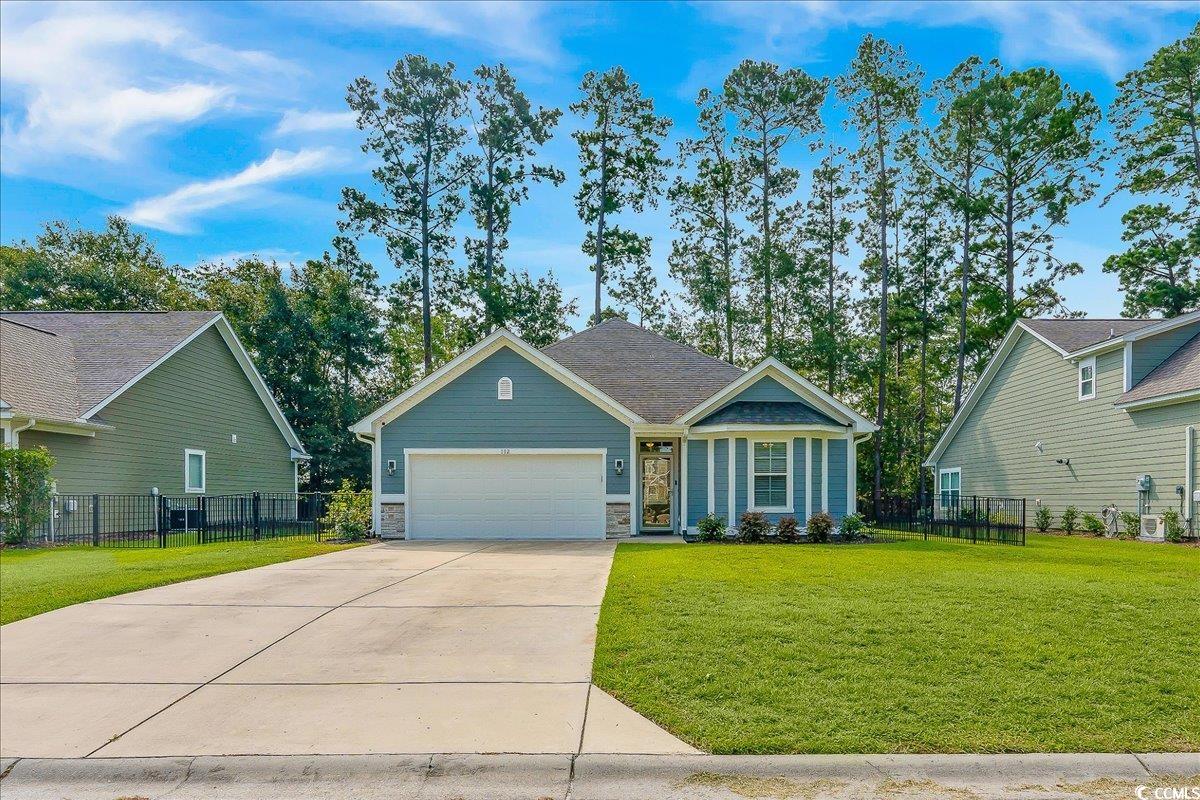 you must see this modern ranch located in the prestigious gated community of rivers edge plantation. this home has so many great features--a screened in porch, a fenced in backyard, and high end lvp flooring throughout the main areas. the kitchen is a stunner with beautiful white cabinetry complimented by black granite counters, a classic combo. add in those stainless steel appliances and a tile backsplash and you've got your dream kitchen. in the master suite, you will find a large walk-in closet and a linen closet for extra storage space. the master bath has a huge walk-in shower that has a built in bench. what makes this location special is that you have easy access to myrtle beach via international dr. or north myrtle beach via 22, while still feeling like you have some space and lots of trees. rivers edge plantation has a beautiful clubhouse, community pool and a boat ramp to the waccamaw river. this is the best priced active listing in this community by a long shot, it will not last long by any means. have your realtor schedule a showing today, don't let this one go! all information is approximate and not guaranteed, buyer to verify any and all pertinent information regarding measurements, hoa, etc.