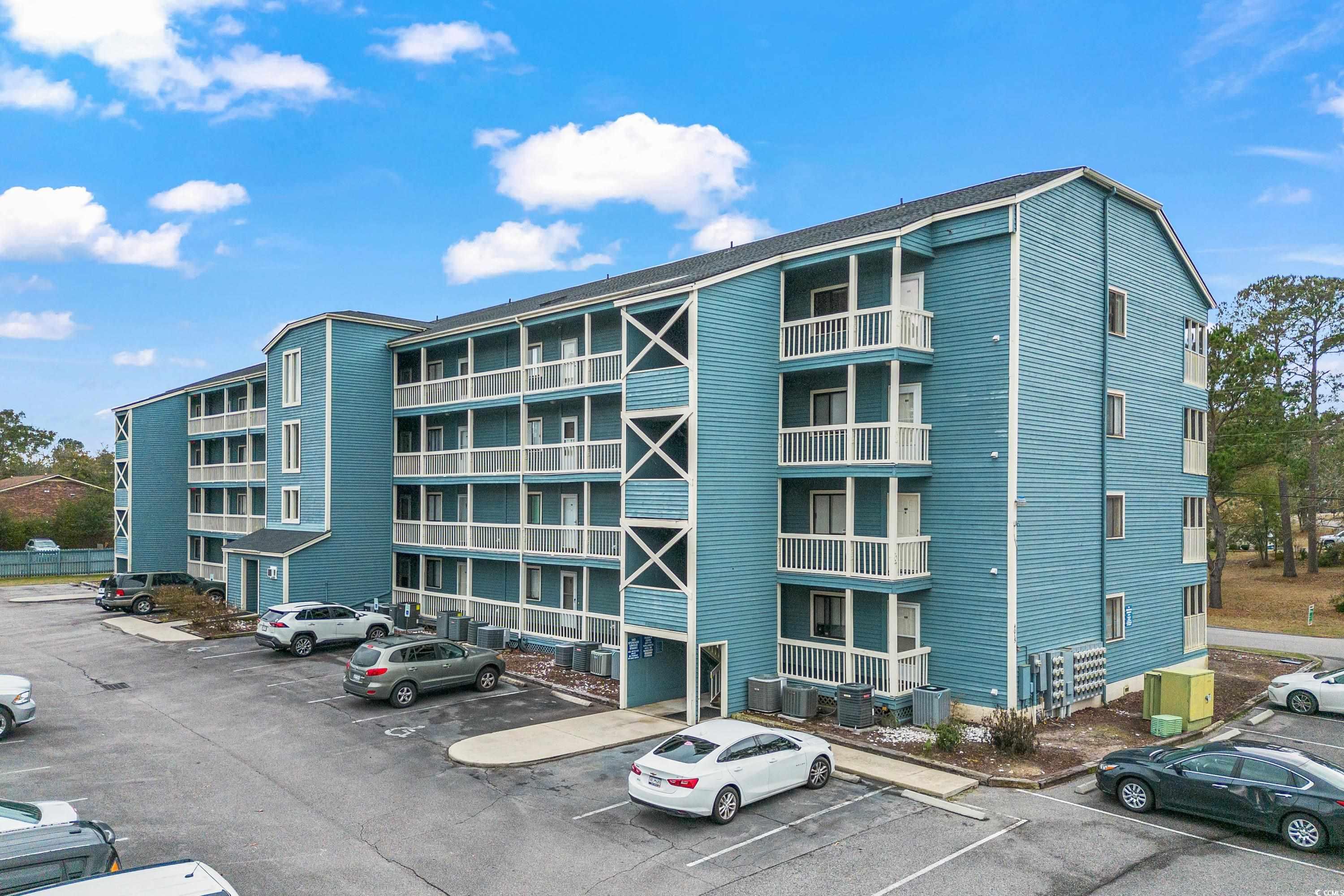 perfect 2 bed, 2 bath golf and beach getaway or permanent residence. this lovely unit in an elevator building is located perfectly in the heart of little river and only 10 minutes from the beach!  condo has a new hvac within the last year, new paint, carpet and flooring.