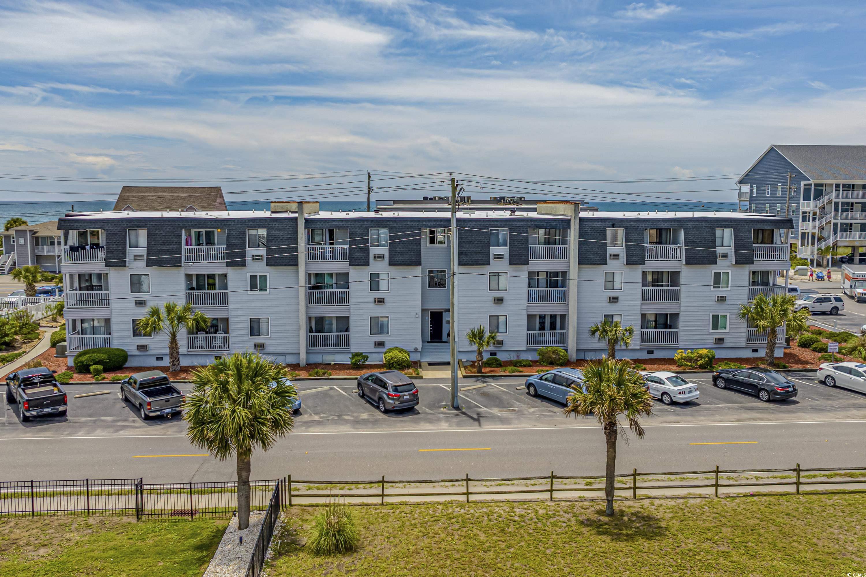 welcome to your slice of paradise at 5001 n ocean blvd in the famous cherry grove beach! this stunning 2 bedroom, 1.5 bathroom condo offers small slice of breathtaking ocean views from your balcony. with plenty of natural light, this second row beach condo is the perfect place to relax and soak up the coastal vibes. open concept with a full kitchen, relaxing living room space that offers amazing views. lvp flooring in the master bedroom, full bathroom and half bathroom; with room to convert if you desire! end unit condo that gives you all the perks of privacy and natural light! walk out your condo and enjoy your community pool, or cross ocean blvd to cherry grove beach and soak up the summer raze. don't miss out on this incredible opportunity to own your own piece of heaven in north myrtle beach. looking for a vacation rental, second home or a new home at the beach, this condo offers it all. location!! location!! short distance to downtown cherry grove, miles from the famous main street, oceanfront restaurants, shops, local attractions, mini-golf, piers, fishing, golf cart riding, endless golf courses. you do not want to miss this opportunity, schedule your showing today!!