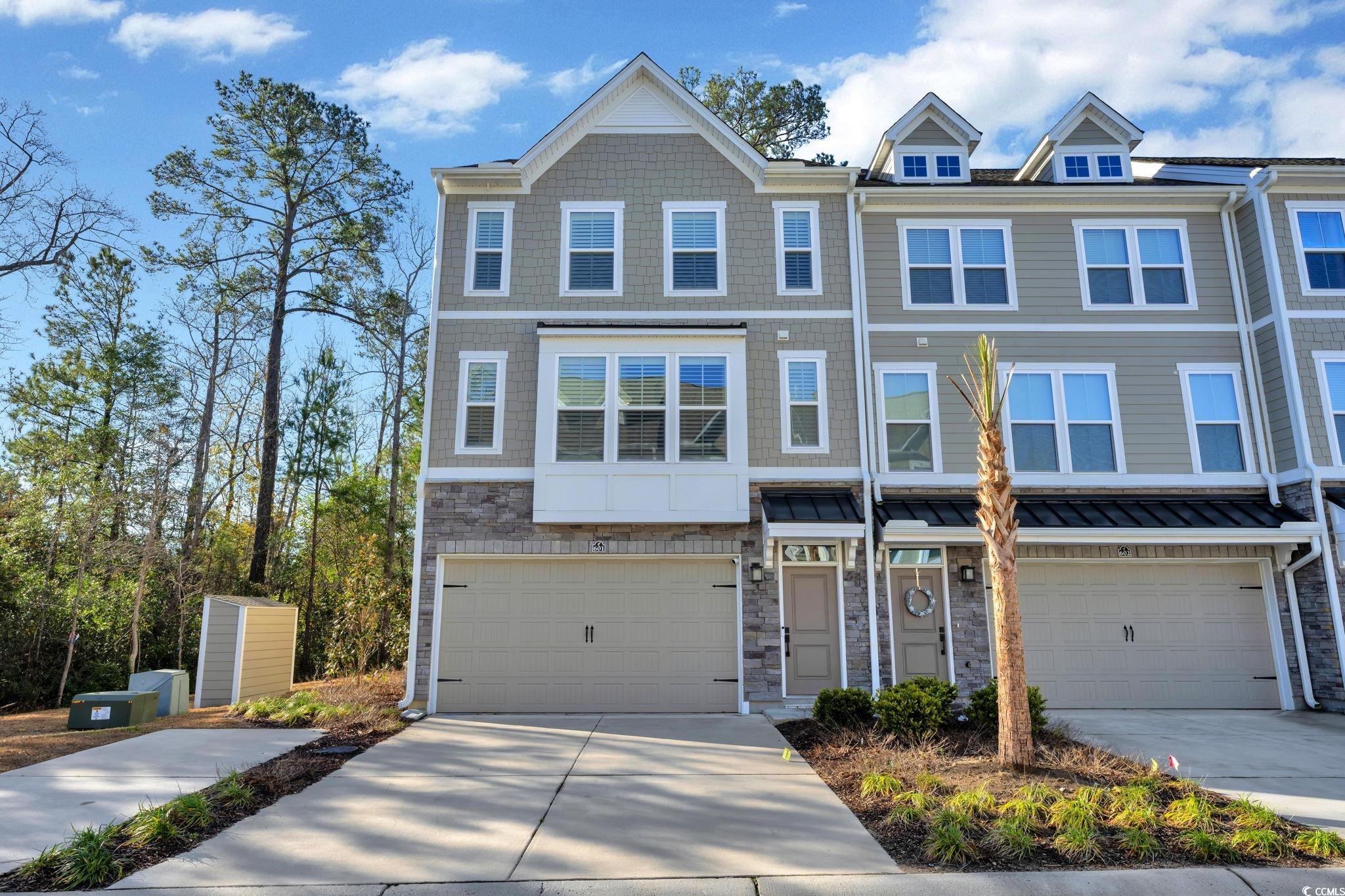 this beautifully furnished townhome shows like a model, offering four levels of living for buyers and their family/friends to have plenty of space. located in north myrtle beach's premier gated golf community, residents of dye townhomes enjoy privileged access to the private oceanfront cabana, barefoot pool on the icw, onsite restaurants, and marina. this four bedroom, four bath townhome was built in 2022, has gorgeous green space views that provide privacy to this end unit townhome. bedrooms are located on the third and fourth levels providing quiet solitude away from the first and second level active living spaces. the light and airy primary suite is located on the third level, featuring large walk in closet, and large bathroom with double sink quartz vanity and walk in shower. the gourmet kitchen is a chefs dream, featuring soft close cabinetry, extensive quartz countertops, stainless appliances, and a large island for prep space and gathering friends and family. this great townhome features 3 living areas (the first floor could be converted to the 5th bedroom if needed.) the second main living area is just off the kitchen and dining area. fourth floor features a fourth bed/bath and a loft with a queen pull out sofa bed to accommodate additional guests. come enjoy the resort lifestyle close to everything north myrtle beach has to offer...an abundance of shopping, dining, golfing, and live events! buyer to verify square footage provided by builder and raw tape.