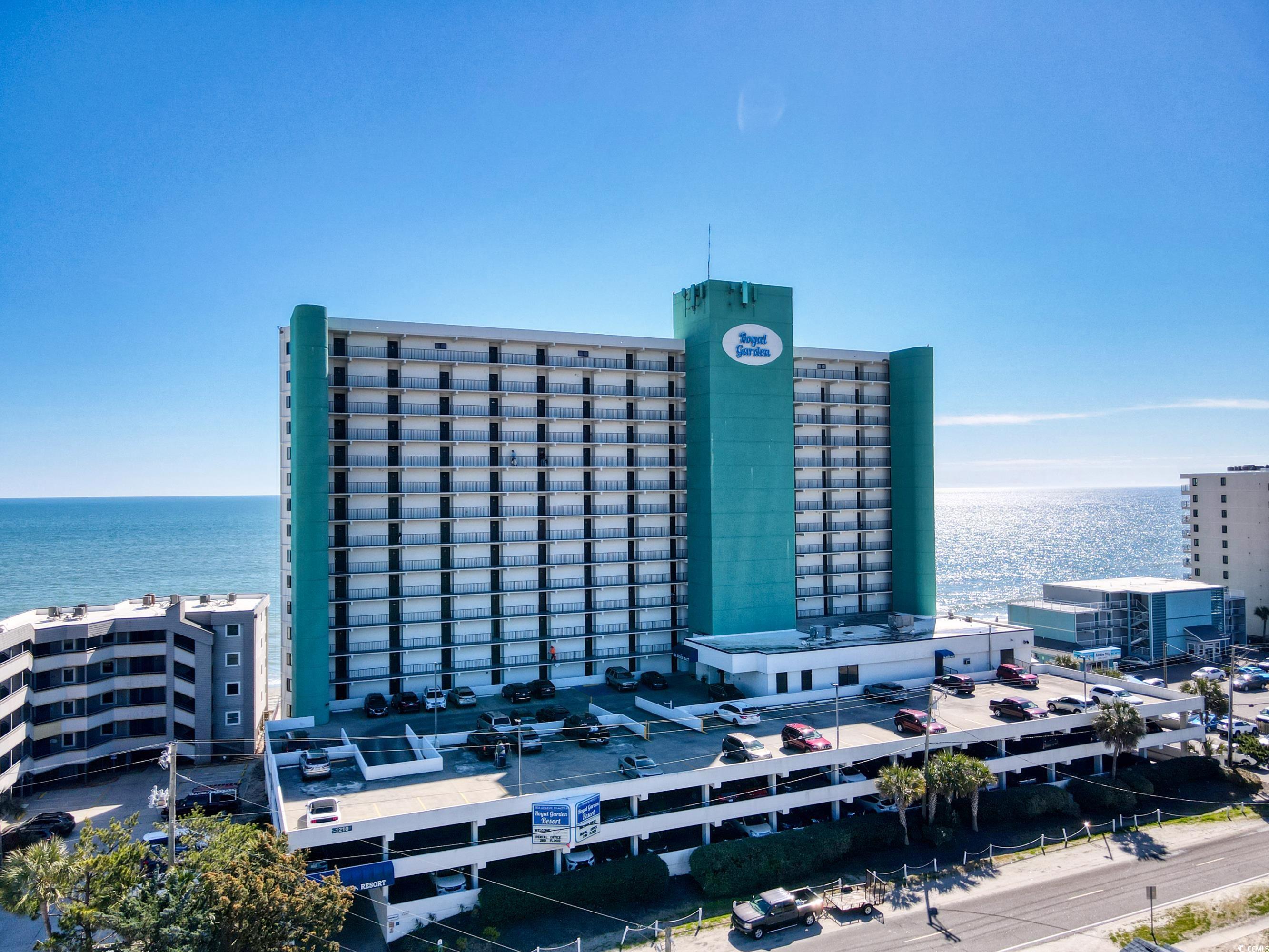 welcome to your home at the beach!    this direct oceanfront 2br/2ba condo has been renovated and is in excellent condition.    from the moment you walk into this beautiful condo, you will be greeted with gorgeous views of the ocean!    make this condo your home at the beach, use it as a second home, or rent it while you are not using it...the choice is yours. brand new hvac 2022-23! this condo comes with a washer and dryer, full kitchen and breakfast bar, and two bedrooms with  two full baths, and a living area with gorgeous views.    after a great day at the beach, stop in and use the indoor or outdoor pool, enjoy your favorite beverage at the sand bar, and then stroll onto your private balcony to take in breathtaking views.     watch the sun come up with your morning coffee, and then cap off the night relaxing on your balcony.    royal garden is located a super short drive from the famous murrells inlet marsh walk, tons of shopping, championship golf, and approximately 20 minutes to the myrtle beach international airport.   if you are looking for a piece of paradise here at the beach, this is it.