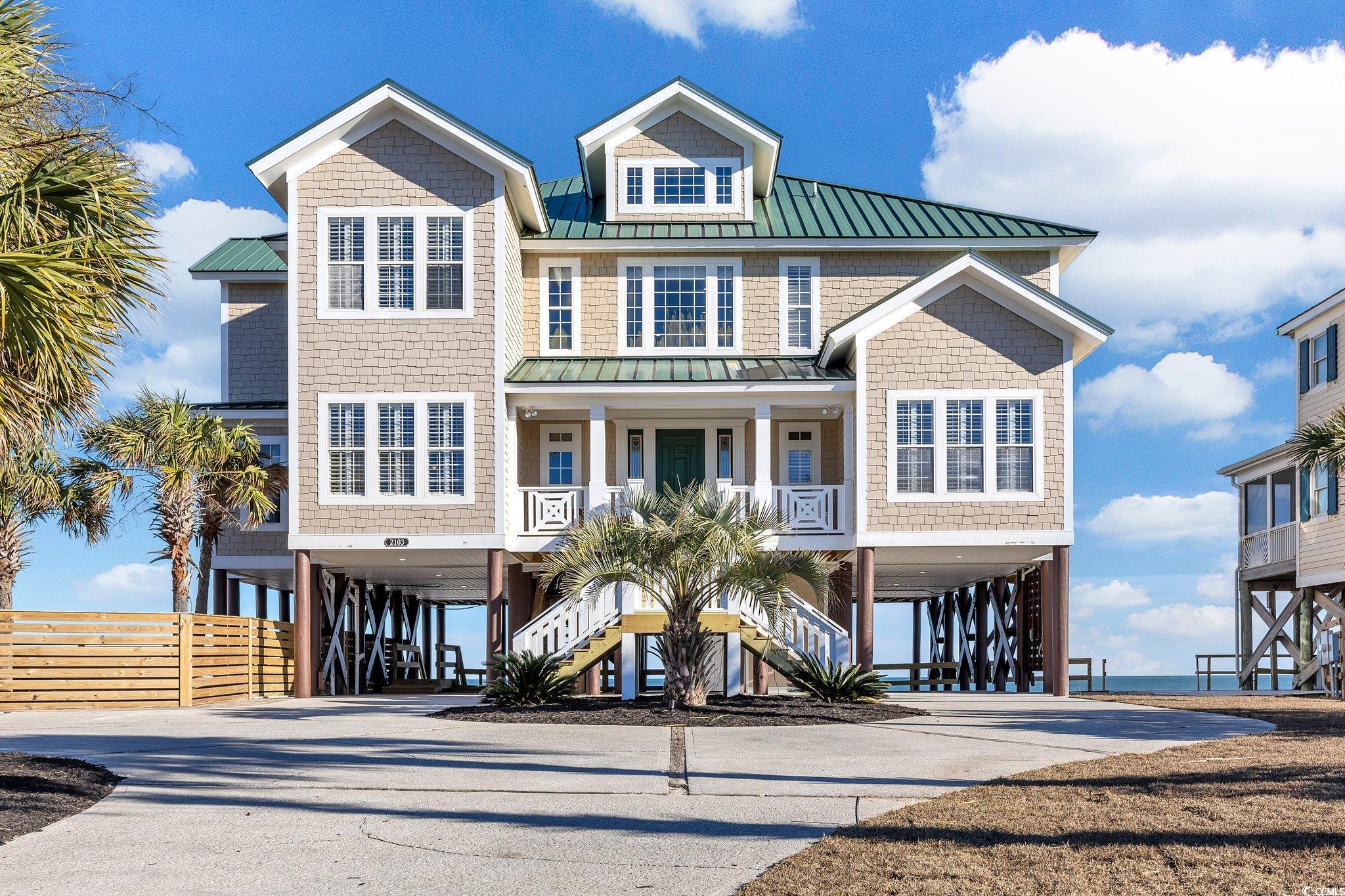 welcome to your luxurious investment opportunity in the heart of murrells inlet, sc! this stunning oceanfront property, known as "caesar's palace", offers the perfect blend of elegance, comfort, proximity, tranquility, and profitability, making it an exceptional addition to any investment portfolio. situated in a prestigious 24/7 gated community, this expansive 8-bedroom, 8.5-bathroom home boasts unparalleled views of the sparkling atlantic ocean. step inside to discover a meticulously designed interior featuring spacious living areas, high-end finishes, and an abundance of natural light. the gourmet kitchen is a chef's dream, equipped with top-of-the-line appliances, granite countertops, and a stylish breakfast bar. the open-concept layout seamlessly transitions into the dining and living areas, creating the ideal space for entertaining guests or relaxing with family and friends. outdoor living is elevated to new heights with a private in-ground pool and spillover spa, perfect for cooling off on hot summer days or enjoying crisp, cool nights. an outdoor kitchen, complete with a grill and bar area, are ideal for entertaining while taking in the breathtaking ocean views. this investment property is a lucrative opportunity, with exceptional occupancy. whether you're looking for a vacation rental property or a long-term investment, this home offers the potential for substantial returns. additional features include an elevator for convenient access to all levels of the home, ensuring accessibility for all guests and a loft area presently serving as a game room. with its prime location, luxurious amenities, and impressive earning potential, this oceanfront investment property is a rare find that won't last long. don't miss out on the opportunity to own a piece of paradise in murrells inlet, sc. schedule your private showing today and discover the endless possibilities awaiting you at this remarkable investment property.  all measurements are approximate and should be verified by buyer.