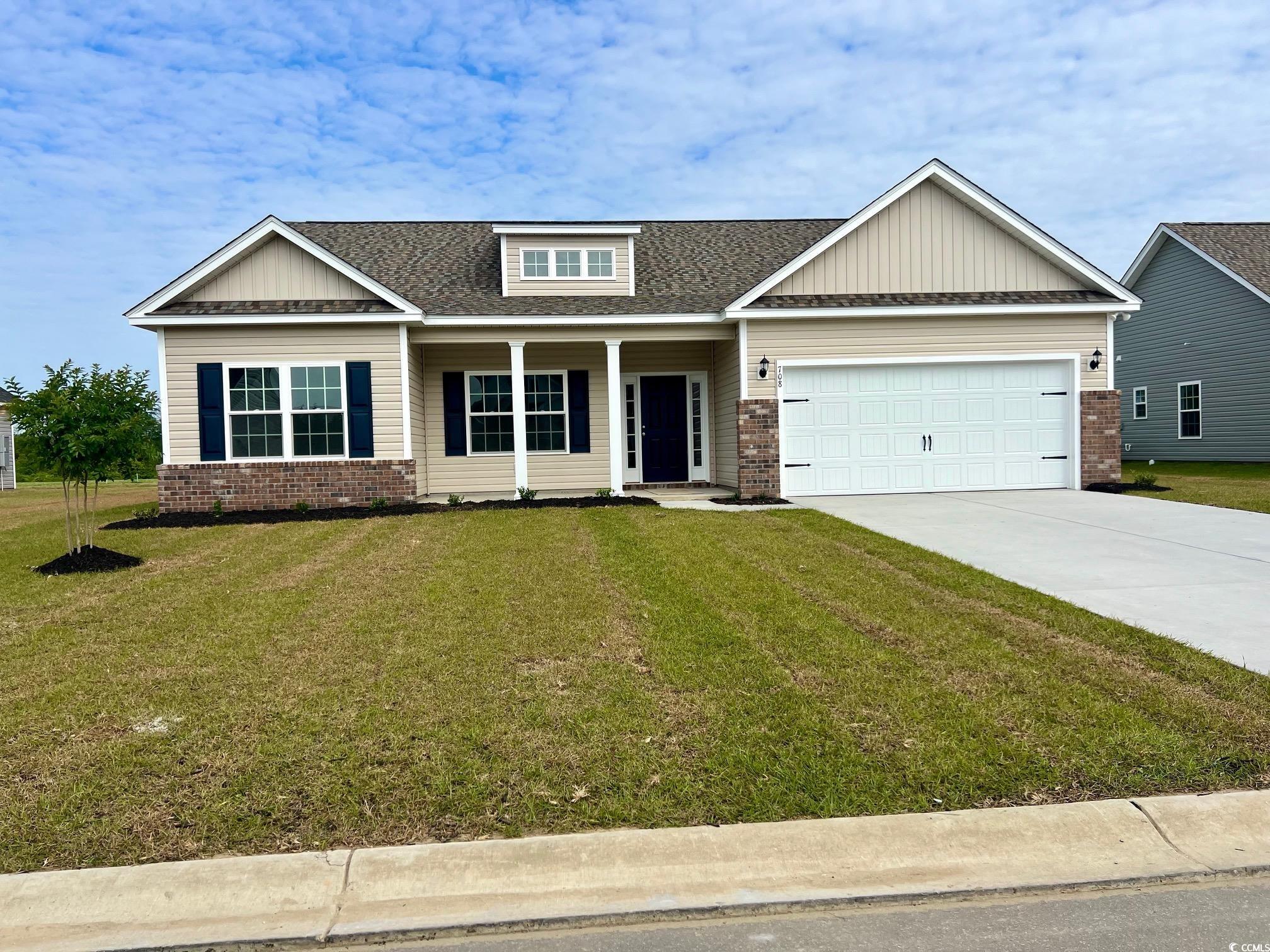 welcome home! this beautiful sullivan plan is 1812+/- heated sq ft,  has 3 bedrooms 2 bathrooms open floor plan with tons of storage options.  spaciously open light and bright kitchen, dining area, tons of storage space. chestnut ridge is a natural gas community. the kitchen has efficient stainless steel appliances, gas range,  large work island, quartz countertops to make cooking in your new home enjoyable. your master suite, separate from the other bedrooms, includes a large shower, a double vanity, walk-in closet, plus a separate linen closet for additional storage. enjoy the coastal breezes and peace and quiet of the area on your covered back porch.  building lifestyles for over 35 years, we remain the premier homebuilder of new residential communities and custom homes in the grand strand and surrounding areas. in 2023, 2022 and 2021, we received the best home builder award from wmbf best of the grand strand. we began and remain in the grand strand, and we want you to experience the local pride we build today and everyday in horry and georgetown counties. we are excited to welcome you home at chestnut ridge. this is the grand strand's area leader in building affordable homes. take comfort in one of our newly constructed homes that has a reputation for quality and value. whether you are a first-time home buyer or looking for your next home, we are certain to have community is sure to have a home that suits your lifestyle and needs. let us help you through the buying process and welcome you to your new home.  the chestnut ridge sales and information center is open tuesday - saturday 9:00 until 5:00 pm. please call to schedule appointments. we look forward to seeing you soon! photos are of a similar home and are for illustration purposes only.