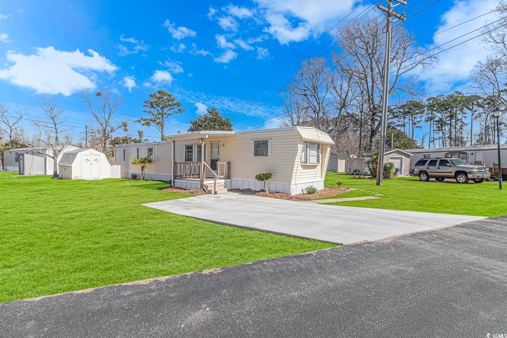 heart of north myrtle beach. less than 2 miles from the ocean, makes for a short ride to the beach. must fill out application to be approved in park. credit and background check. lot lease includes water, sewer, trash, and yard maintenance. some virtual staging photos and grass has been enhanced in photos. agent is owner.