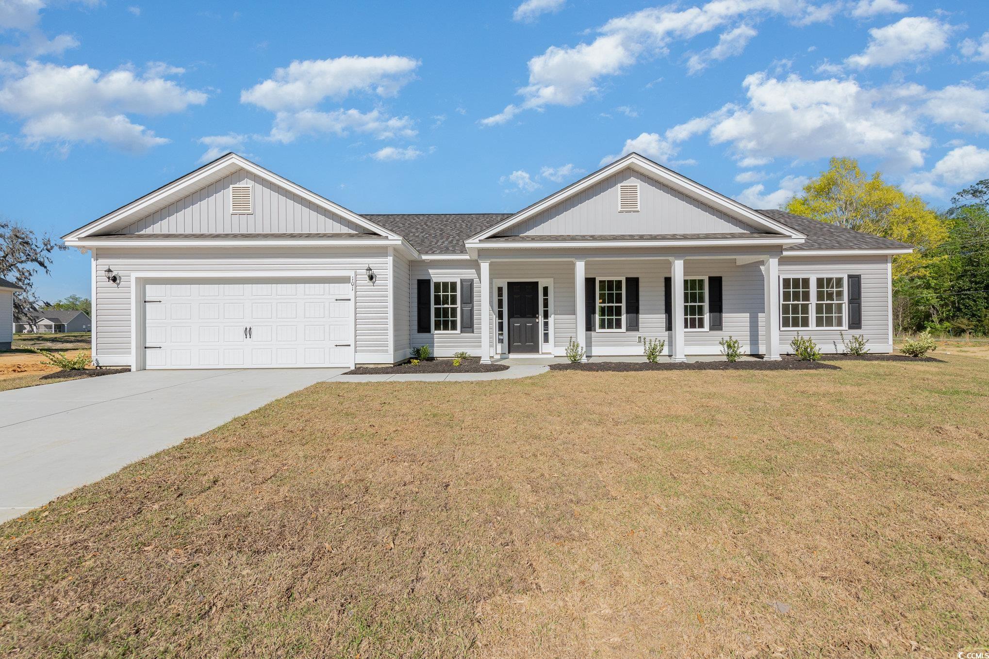 this modified ashley plan has it all! open concept home with a modern open design on a spacious lot. this floor plan features lots of windows and 9ft. ceilings allowing natural light to flow in. the living and dining area are adjacent to the kitchen which makes entertaining effortless. this kitchen includes quartz countertops, aristokraft™ shaker style cabinets, and stainless appliances. come see all the insightful features designed with you and your lifestyle in mind including a split bedroom layout, beautiful yet durable waterproof  laminate flooring in the main living areas and carpet in the bedrooms.  your primary suite, separate from the other bedrooms, includes a large shower, a double vanity, 2 walk-in closets, plus a separate linen closet for additional storage. enjoy the coastal breezes on your covered back porch.  peru plantation is a premier neighborhood and located in historic georgetown, sc.  peru plantation is on 173 acres of absolutely stunning grounds with rich history and majestic oak trees.  building lifestyles for over 35 years, we remain the premier homebuilder of new residential communities and custom homes in the grand strand and surrounding areas.  we are three-time winners of the best home builder award from wmbf news best of the grand strand.  in 2023, we were also voted best residential real estate developer in the myrtle beach herald readers' choice awards and best home builder in the sun news best of the beach contest.  we began and we remain in the grand strand, and we want you to experience the local pride we build today and every day in horry and georgetown counties.  we are dedicated to excellent craftsmanship and customer service and each home is built with pride.  each home here in peru plantation will be adorned with low country charming front porches, brick accents, fully finished and painted two car garages and back covered porches that will be great for entertaining.  take comfort in one of our newly constructed homes that has a reputation for quality and value. whether you are a first-time home buyer or looking for your next home, we are excited to welcome you home at peru plantation!