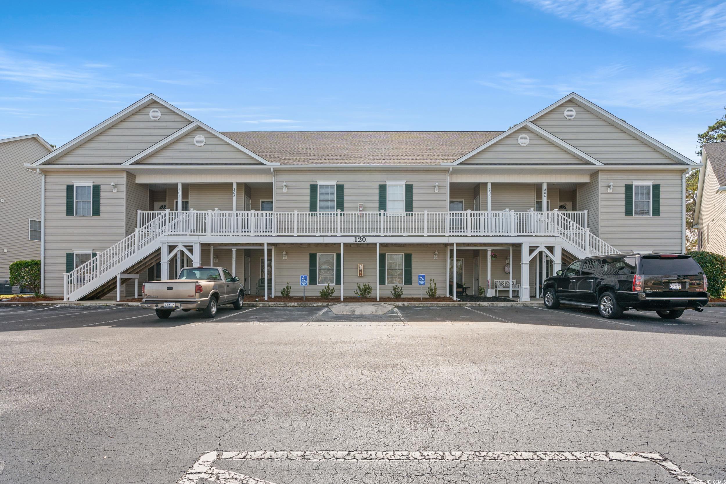 welcome to 120 lazy willow lane unit 101, a wonderful first floor end unit situated in the pleasant city of myrtle beach, south carolina. set in a quiet location, this residence provides a peaceful retreat while remaining conveniently close to all the amenities myrtle beach offers. the spacious living room is light and bright and offers direct access to the amazing screened-in porch.  enjoy your morning coffee or afternoon cocktail while enjoying the serene and private setting. the kitchen boasts oak cabinets and provides plenty of storage making preparing meals a breeze. enjoy your meals in the adjacent dining area or from the more casual breakfast bar. the unit includes a spacious and bright primary bedroom, creating an inviting space to unwind. the primary bath has a walk-in shower and leads into a good-sized walk-in closet. the additional 2 bedrooms share a bathroom complete with tub and vanity and are perfect for family and friends. myrtle beach offers a variety of entertainment options, including golf courses, shopping centers, and dining establishments. immerse yourself in the local culture, or simply relax by the community pool and soak up the warm south carolina sunshine. schedule a viewing today and explore the possibilities of coastal living!