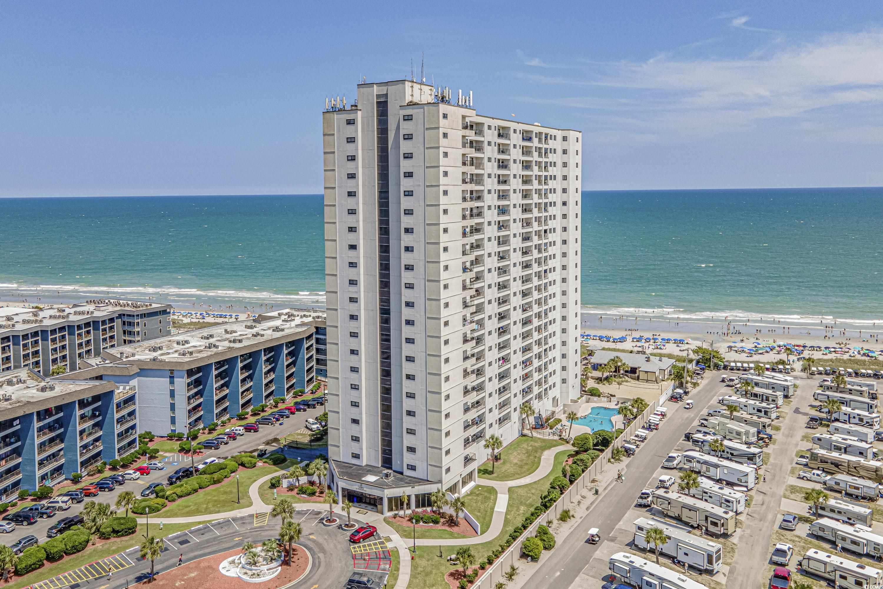 priced to move, this 2 bedroom, 2 bathroom unit on the 14th floor with  offers tremendous views of the south strand and the sunsets, features new lvp floors  and tiles in the bathrooms. with a combined living room/dining area/ kitchen it gives an open concept. the unit features a large side balcony. unit being sold with furnishings. myrtle beach resort is a gated community on over 33 acres and offers multiple swimming pools--including indoor pools, a lazy river, hot tubs, saunas, tennis courts, fitness room, game room and playgrounds and restaurant.  the prime location of the oceanfront building puts you steps from the beach. all information deemed reliable, buyer is responsible for verification