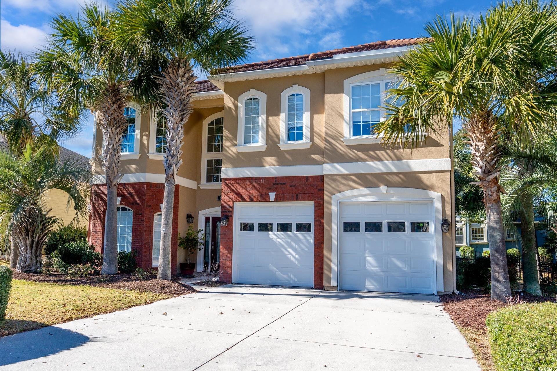 ***open house sat april 27th 12-3 & sun april 28th 1-3:30pm***  step into your dream home in the coveted sunset harbour. this beautiful 4 bedroom, 3 full & 2 half bath home is located in one of the best waterway community in north myrtle beach ! this mediterranean-inspired gem offers a spacious great room with soaring ceilings, wood floors, and a gas fireplace—perfect for cozy gatherings. the recently updated kitchen is a chef's delight, boasting custom cabinets, granite countertops, and a gas cooktop. with four bedrooms, including two master suites, this home promises comfort and luxury. both masters feature tile walk-in showers, tubs, double sinks, walk-in closets, and stylish tray ceilings.upstairs, discover two additional bedrooms and a massive bonus room with beautiful wood floors, providing endless possibilities for your lifestyle. enjoy modern living with new windows, doors, and hvac systems, along with a brand-new security system. outside, a landscaped lot with fencing and accent lighting creates a perfect oasis. take advantage of community amenities, including a clubhouse, swimming pool, hot tub, piers, gazebo, boat launch, and boat/camper storage. conveniently located near shopping, dining, hospitals and a short drive to the beach, this home offers the ultimate lifestyle. explore the beauty of sunset harbour—schedule your visit today and make this exquisite property yours. all measurements are approximate; buyer to verify. live the coastal dream!