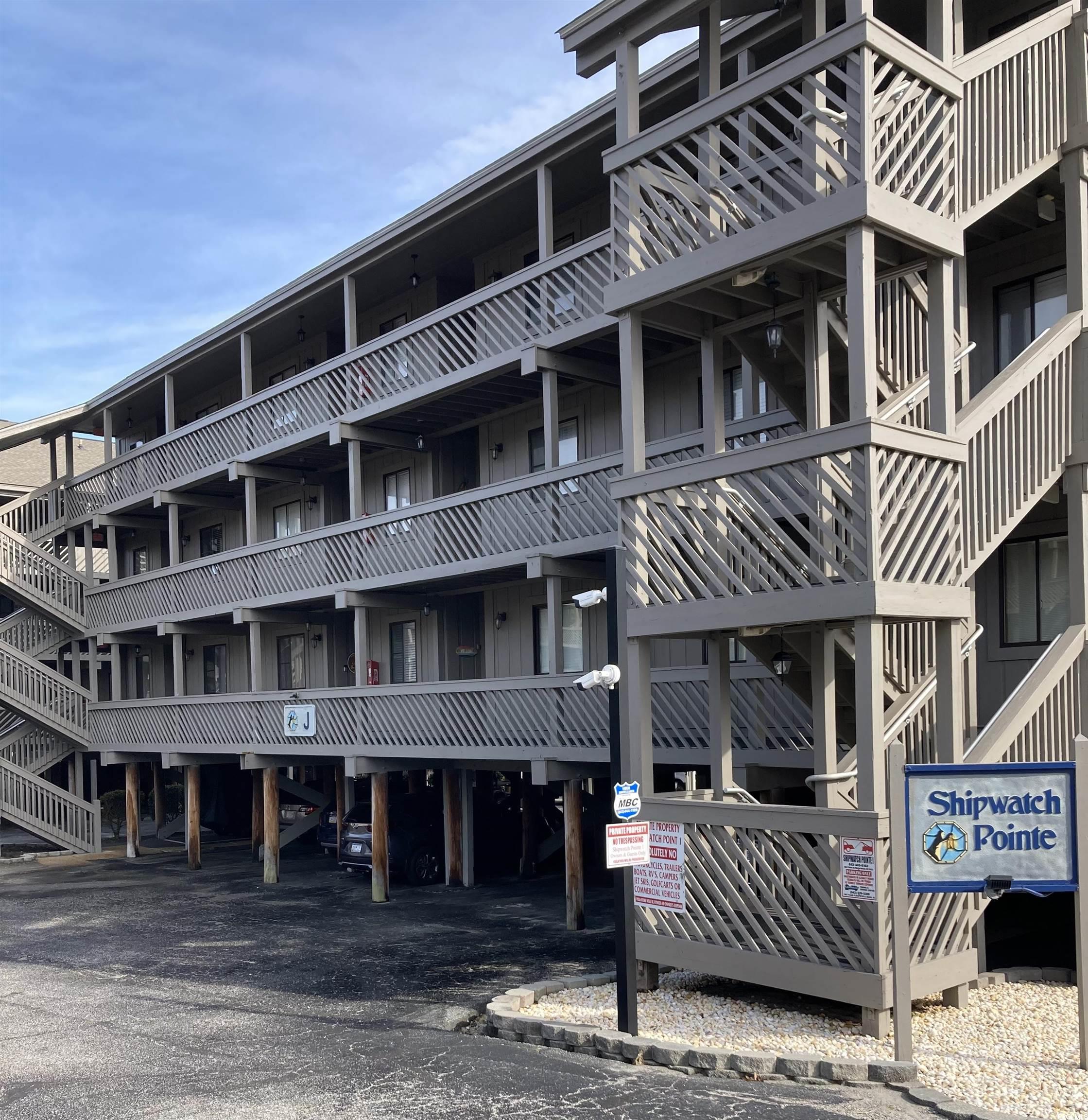 2 bedroom and 2 bath ocean view condominium that is being sold furnished. shipwatch pointe i is located in the very popular resort destination known as shore drive, in the arcadian section of myrtle beach. this unit is tastefully decorated and reflects the theme of the beach. the unit has been upgraded with so many extras like ring security system, keyless entry door lock, luxury vinyl flooring, hvac-2021, water heater-2018, and many more upgrades. this unit is located directly across the street from the ocean, and enjoys what most owners and their guests want, quick access to the beach and a view of the atlantic ocean. in fact, you can see the ocean from the spacious balcony. being and end unit, there is an extra window located in the living/dining room area. the added window allows additional light to flow in and gives a sense of larger space.  this two bedroom floor plan features a very deep balcony that spans across the entire width of the unit. in addition, there are sliding glass doors giving access to the balcony from both the living room and the master bedroom.  the unit came standard with central air conditioning and heat, as well as washers and dryers and solid wood six panel doors.   the community was built around two outdoor pools and a whirlpool right on site for the enjoyment of those that do not wish to go down to the ocean. you can keep your car parked and enjoy grilling, fishing, bicycling, shopping at the straw market, dancing the shag at ocean annie's, or even enjoying one of the best hamburgers on the beach at river city cafe. for those interested in serious shopping, it is a very short drive to tanger outlets, the myrtle beach mall, barefoot landing, broadway at the beach. also, nearby is wonderful family entertainment like the carolina opry and alabama theater. square footage is approximate and not guaranteed. buyer responsible for verification.