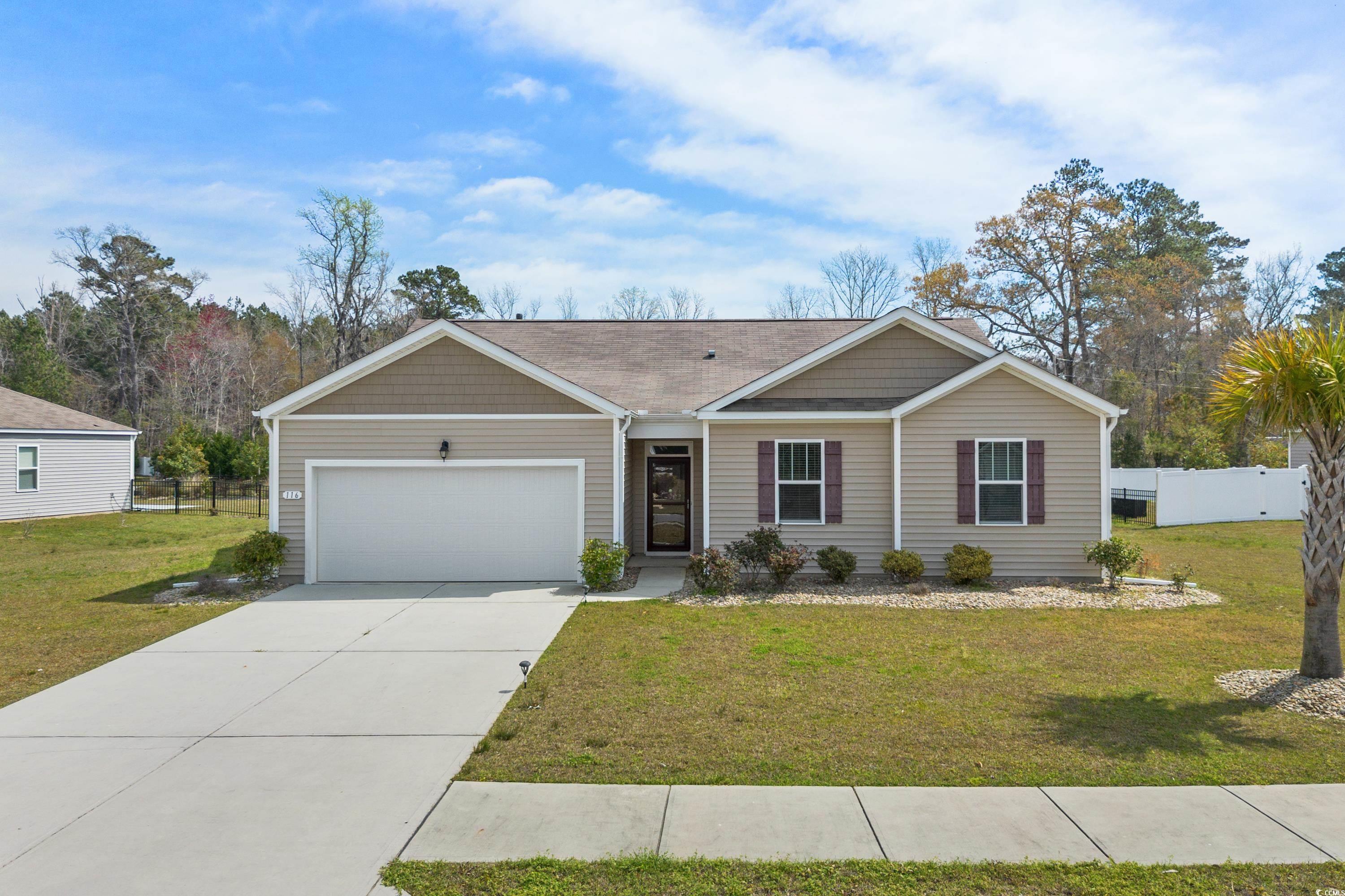 looking for a dream home with an inviting and scenic amenity center? this 3 bedroom/2 bath home is located in reflections, a natural gas community with an open air pavilion with views of a +/- 17 acre pond all designed to enhance your enjoyment. the community pool has a sundeck, firepit, and there's even a fitness center. the home is situated on a spacious lot that's just over 1/3 acre. the foyer leads to an open floor plan. kitchen has pendant lighting, granite counters, stainless steel appliances, and a walk-in pantry. the large kitchen island is a focal point for entertaining guests or enjoying casual meals. the primary suite has a shower, double vanity and sinks, and a huge walk in closet. outside, the back screened porch has a pond view, creating a peaceful haven for morning coffees or evening relaxation.  washer, dryer, and window blinds are also included. convenient location off hwy. 90 with easy access beaches and minutes to downtown conway. experience the lifestyle you deserve and schedule a viewing today!