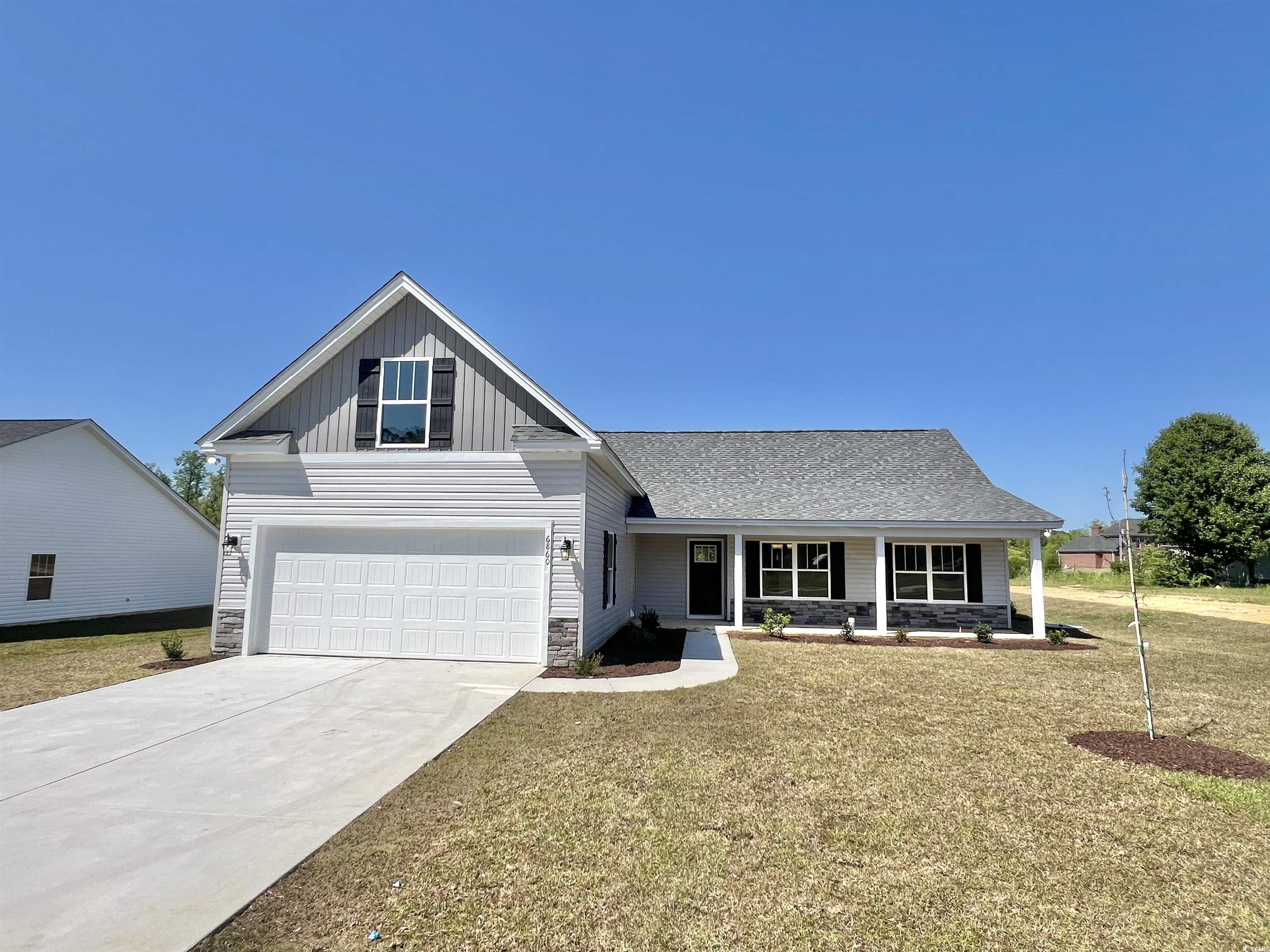 new construction, 4br/3bath home on 1/2 acre lot!! have you been looking for a new, no hoa home on a large lot close to the beach, but away from the hustle and bustle??? if so, this beauty is the one!!! bring your rv, boat, utility trailer, and install your pool and detached building. this yard can accommodate it all!!! this well-appointed home features huge front & rear porches, upgraded wood-look laminate flooring in the great room, dining area, and entry/hallway, granite countertops in the kitchen, tile flooring in the bathrooms, laundry and kitchen, double vanity and 5' custom tile walk-in shower in the master bath, vaulted ceilings & ceiling fans in living room and all the bedrooms, and an irrigation system to keep your yard green during the summer months. this home has a very peaceful setting in conway yet offers a short drive to all the grand strand has to offer. as the new owner of this gorgeous home you'll never be far away from golfing, fishing, dining, shopping... sand, sun and fun!!! **primary photo and backyard are of actual home. others are of another similar home. updated photos coming soon**