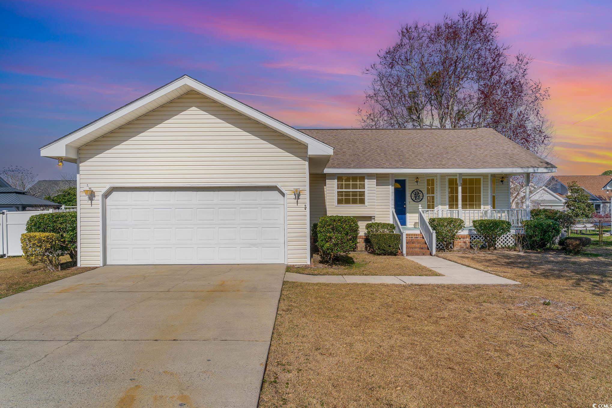 come see this lovely home in the extremely popular, established and coveted neighborhood of caropines in unincorporated surfside beach (address may also read as myrtle beach) with an easy golf cart ride to the beach. this home has an excellent floor plan with the focus being on entertainment and living space.  enjoy a good-sized living room, a dining/entertainment area, a screened carolina room, open/airy kitchen, three bedrooms, two bathrooms, a laundry area, a large two car garage, a fenced yard and a huge storage shed (shed and contents convey with sale "as is") on an unusually large lot, on a private road/cul-de-sac. the house has been freshly painted inside, roof is 7-ish years old, the tub/showers are updated/refinished, has a newer hot water heater (2023) and massive amounts of yard work has been completed plus so much more. the home is occupied. property has regular insurance and flood insurance. technically, there is an hoa although it’s unclear if being a part of the hoa itself is required/mandatory. buyer to do their own research on the hoa participation but please know, there is small mandatory yearly hoa fee. information reliable but not guaranteed. buyer to verify all information about area, hoa, home, schools and all. owner is the realtor / listing agent and licensed in south carolina. please do not bother occupants. appts required to see the home. curtains and kitchen floating shelves do not convey (tenants property).