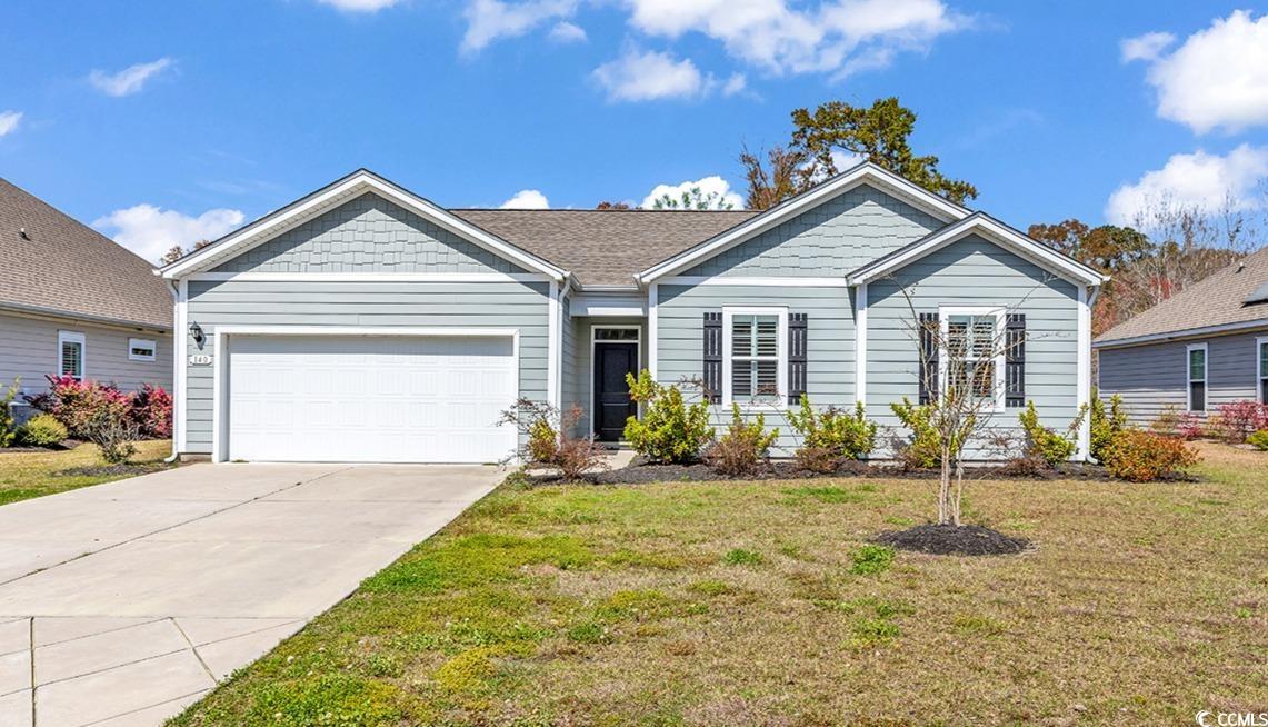 welcome to hammock cove, a charming neighborhood nestled in the heart of pawleys island and just minutes away from beaches, marinas, dining, golf courses, shopping, and more. this furnished single-level home features a well-thought-out open floorplan with a spacious kitchen equipped with stainless steel appliances, a large breakfast bar, and a view of the dining area and family room - perfect for hosting gatherings with friends. the owner's suite offers a large bath and walk-in closet. the 2-car garage has it's own climate control system to help preserve that classic car, motorcycle, or home gym, workshop or mancave. step outside to enjoy the private screened porch overlooking the fenced backyard and pond, providing a serene outdoor space to relax and unwind. square footage is approximate and not guaranteed. buyer is responsible for verification.