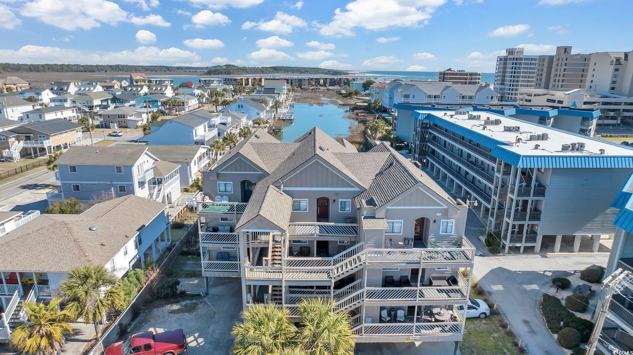 here's your chance to own a piece of paradise in beautiful cherry grove beach, located at the northern tip of north myrtle beach!  this 2 bedroom, 2 bathroom unit offers breathtaking water views from the back deck and is located just steps to the beach.  just a few blocks away is "the point" where the inlet meets the beach.  this spot is a local's favorite that offers views of waites island, great fishing, dolphin watching, and shelling.  after a day at the beach, owners and guests can enjoy fishing, crabbing, or a ride in the kayak from the condo complex's private dock on the marsh.  nearby amenities include a variety of exceptional restaurants (lots of local seafood fare), shopping, entertainment, and the famous cherry grove pier.  units in this complex don't come available often, so schedule your showing today!  all information is deemed reliable, but verification is the responsibility of the buyer.