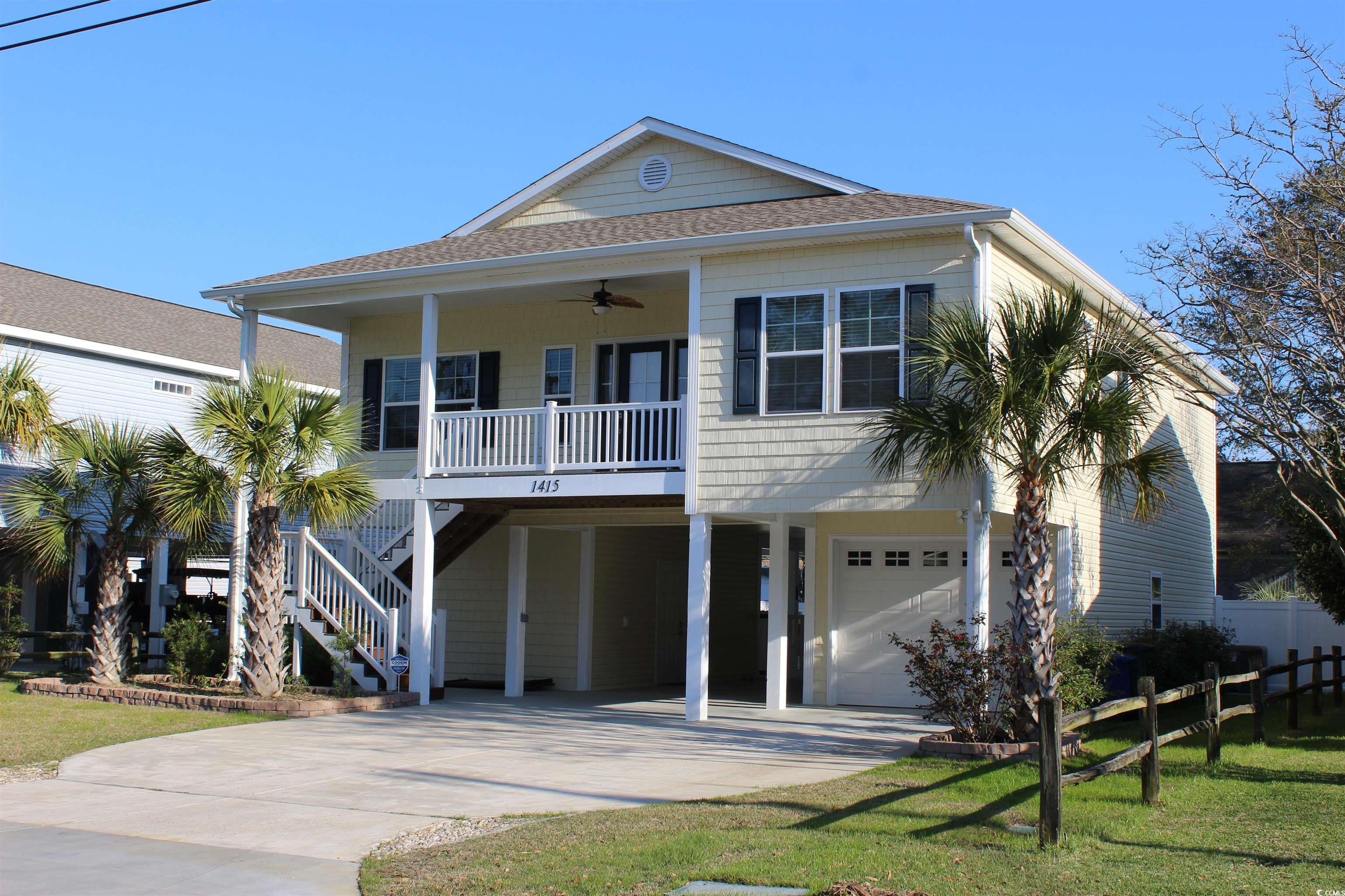 welcome to crescent beach!  located in the heart of north myrtle, this beautiful four bedroom, three bath, home has everything!  just three blocks to the sandy beaches of the atlantic ocean or a quick drive to barefoot landing for dinner.  whether it’s golf, sunbathing, shopping or just lounging around, this location is close proximity to everything the grand strand offers.  the home is a raised beach situated on just over a 1/5 acre lot, property is fully landscaped with a 24’ x 14’ saltwater pool so watch for sharks!  the large backyard comes with a composite storage shed, neatly tucked in the back corner of the fully fenced in back yard.   swimming pool is heated and cooled for the most comfortable experience possible.  a 50amp service has been installed for a hot tub/spa addition in the covered patio area.  entering the home, you notice the high 10-foot ceilings with an open floor plan allowing for a bright and airy environment.  moving through the nearly 500 sq ft living space you will find the nicely placed kitchen with ample space for the whole family, if necessary, but with a modern design that gives convenience to a solo chef as well.   this very well thought out kitchen is finished off with all stainless-steel whirlpool appliances and beautiful granite countertops.  a huge pantry was built with the option to be converted to an elevator if desired.  the very ample laundry room area is located adjacent the pantry, in the corner of the kitchen.  moving on to the master suite we find a private bathroom complete with double sinks with an oversized step in tile shower!  the vip suite has direct access to a full bath as well.  the two other guest rooms share private access to a “jack-and-jill” style bath with a double vanity and shower.  the home has a 2-car garage plus several more covered spaces thanks to the raised beach design.  featuring a long driveway and large lot size, this property gives the capability to park more vehicles, golf carts, rv’s, boats and with no hoa…no problem!  there is an additional bonus room on the ground level across from the garage.   the bonus room measures 11’ x 21’ and with a mini-split hvac unit already installed, this space could easily be made into a fifth bedroom with little additions.  upon entering the backyard, you’ll find an outside oasis complete with a saltwater pool, outdoor shower, storage building with more than enough space for entertaining guests.  a four-zone irrigation system with sprinklers keeps everything tropical and green with little effort.  whether you are looking to retire, have a vacation home or both!  look no further, you’ve found the best location on the grand strand!  crescent beach is a small community within a small community.  being part of the north myrtle beach township gives access to all the amenities of the broader area while keeping the small “beach town” feel.  call today and schedule a showing!