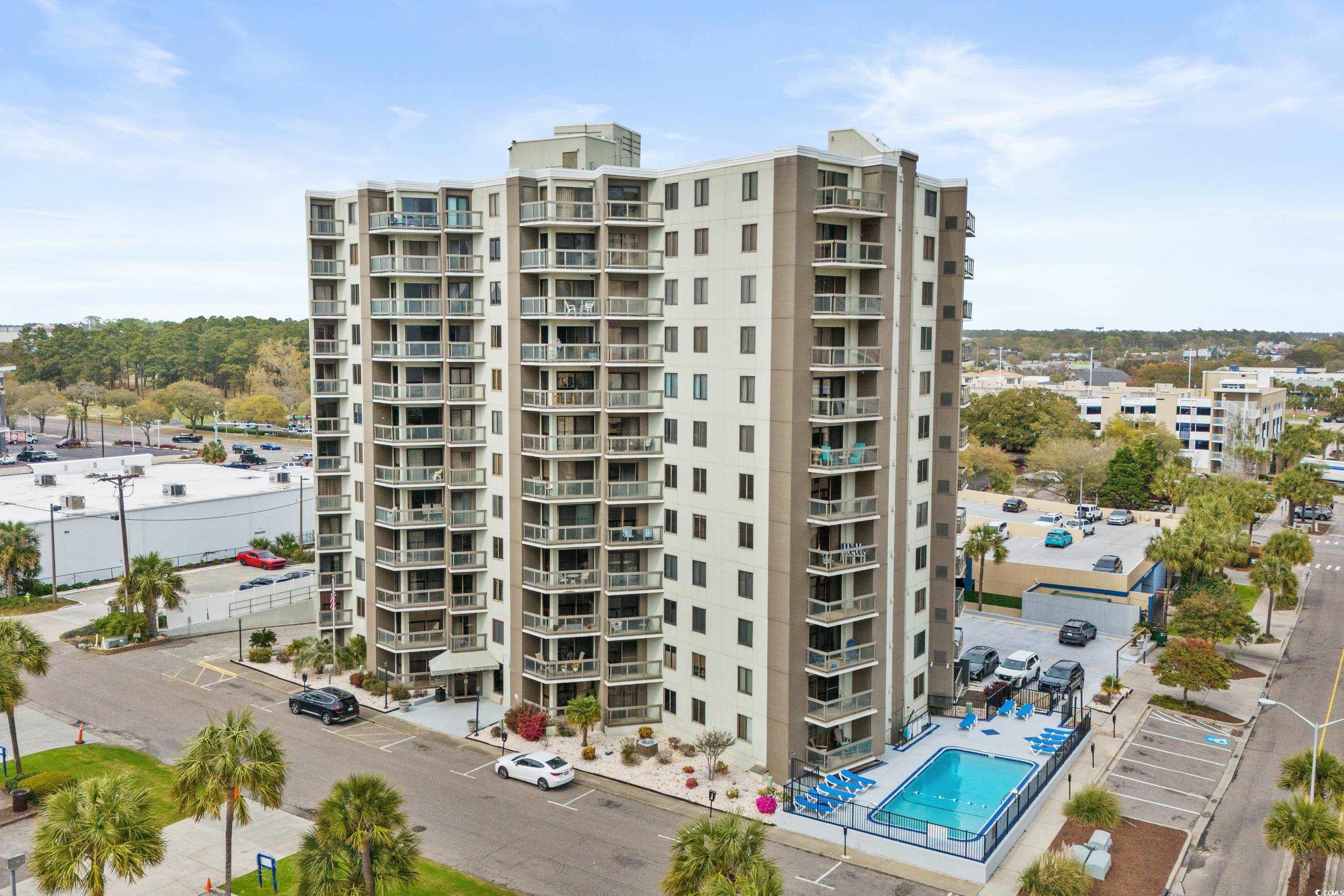 your beach retreat awaits! this stunning 2-bedroom, 2-bathroom, 9th floor condo has stellar views of the ocean, skywheel and inland myrtle beach from virtually every room! with two balconies, one in the living room (with an attached storage closet) and a private one in the master bedroom, you can take in not only the views, but the salt air! it's been tastefully updated not only for aesthetics, but for easy maintenance as well. lvt flooring runs throughout with the exception of the tile in the foyer. the kitchen features granite countertops, stainless steel appliances, a large single bowl sink, new custom cabinet doors, and pantry. both bathrooms have been updated: the master with a tiled walk-in shower, and the guest with a tiled shower/tub combo. it's also been freshly painted and is being sold fully furnished (less items in 2 owners' closets). atlantis is a well-maintained building with an ideal location: steps to the ocean, the convention center, and several restaurants including soho, strong waters, and oceanfront bummz beach cafe!