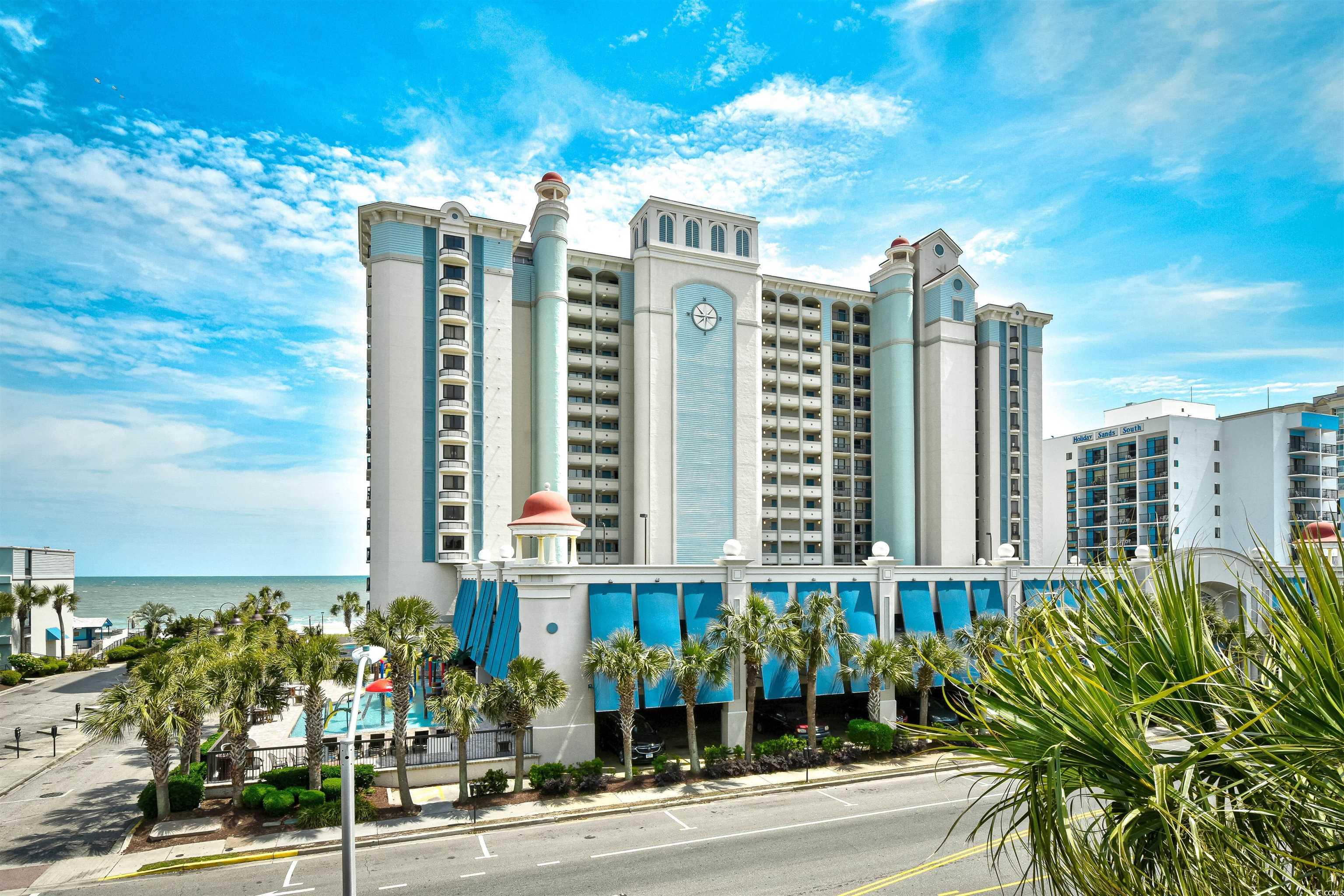 come enjoy the view from the balcony of your own oceanfront paradise. fully furnished oceanfront one bedroom king suite in the popular compass cove resort. the king suites are the most sought after in the pinnacle building of compass cove. compass cove offers so many activities and amenities for guests, who are welcome to enjoy any amenity available at one of three buildings comprising the resort. such amenities including, but are not limited to: a large kiddie fun activity pool area, water slides, 3 lazy rivers, 7 hot tubs, 2 outdoor pools, 2 indoor pools, and more! good second home, rental income producer, or any combination of both. great as income potential, your own personal oceanfront getaway, or a combination of both.