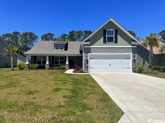 padgett lane is a new community situated in conway, sc, less than 4 miles from downtown conway, offering convenient access to major shopping and dining venues. the diamond model features a covered front porch and rear porch, with 3 bedrooms and 2 bathrooms on the first floor, and 4th bedroom and 3rd bathroom on the second floor. this home boasts a tub and a walk-in shower in the master bath, laminate flooring in the living room, foyer, and hall, along with shaker style cabinets, stainless steel appliances, and a granite countertop in the kitchen. enjoy a beautiful over 1-acre lot with a wooded backyard. additionally, the home comes equipped with taexx pest control tubing, lawn irrigation, and stone accents on the front. *all measurements are approximate. buyers are responsible for verification. *photos are of a similar house, used for demonstration purposes only, finishes and details may vary.