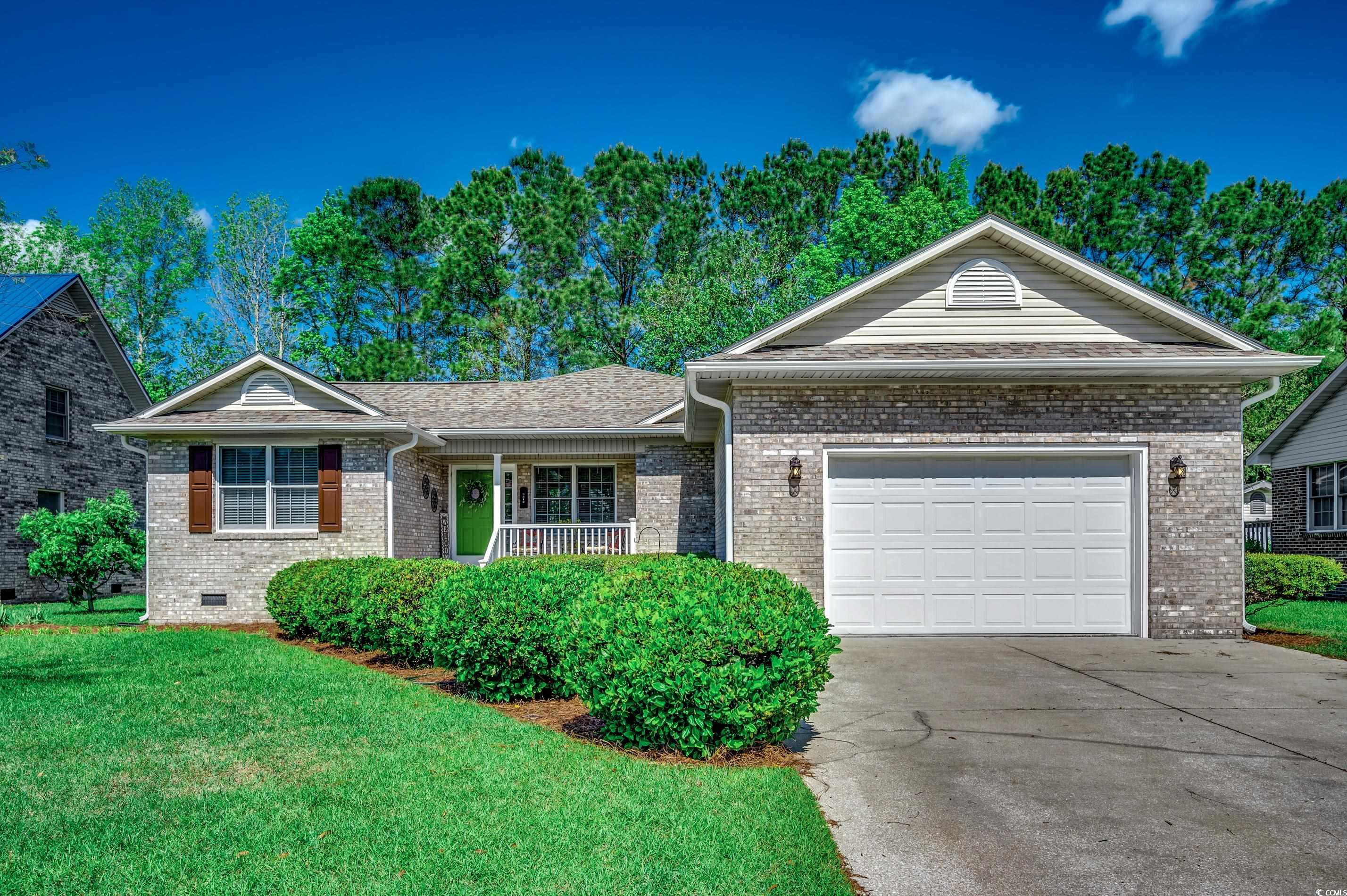 this beautiful 3br/@ba home has an open easy living flow to the layout. the master bedroom suite is tucked away on the right side of the home and has a 5'2" x 10'4" walk-in closet, the mba has a jetted tub and double vanities. the other 2 br's are on the opposite side with a full bath in between. the roof and gutters were replaced in 2023. the 2 hvac systems were replaced 4/2/2024. this home is well maintained and move-in ready. the neighborhood is small and quiet but has a lot to offer: it is literally just minutes from great restaurants, golfing, entertainment, shopping, medical services, grand strand and south strand attractions. oh, and the garden city beach/pier is about a 10 minute drive, some people drive their golf carts or bikes.  as a homeowner you have use of meadowoods clubhouse for parties, etc. for a nominal fee. an rv/boat lot is also available for a nominal fee subject to availability.  make your appointment to visit this wonderful home today.