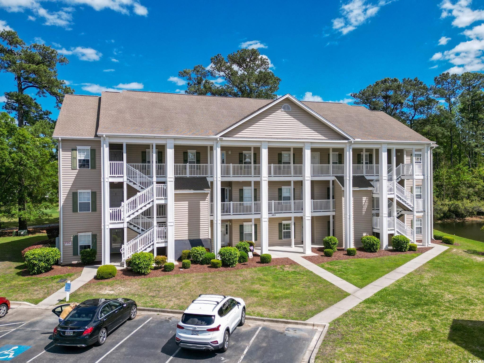 welcome to this first floor end unit, nestled in the blackmoor community of murrells inlet. entering the foyer, there are two bedrooms, one on each side of the entryway. make your way into the large and open concept living area with windows galore to make the home light and bright. off the spacious kitchen is a separate laundry room with both a washer and dryer with plenty of shelving and cabinetry. the primary bedroom has a large walk-in closet, a linen closet, and an ensuite bath. enjoy views of the 2nd hole of gary player’s only grand strand signature golf course, built on the historic longwood plantation. relax on your screened-in patio, while watching the golfers and maybe even partake in your favorite beverage. included is a large, separate storage unit. enjoy the community pool, grilling area, and clubhouse. conveniently located minutes to the beach, murrells inlet marshwalk, dining, golfing, shopping, huntington beach state park market common, and medical facilities.