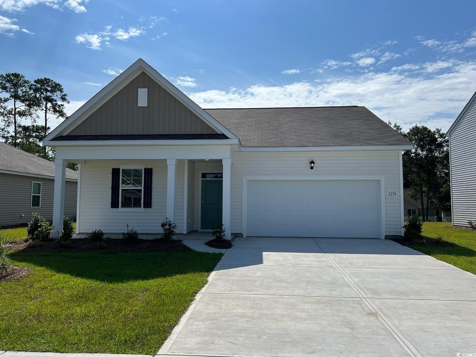 carolina forest school district!!! the perfect location in the carolina forest area; close to conway medical center, college, downtown conway, myrtle beach shops/restaurants! this new community offers a clubhouse, pool and fitness center! this new community offers a clubhouse, pool and fitness center! our cali plan is a thoughtfully designed one level home with a beautiful, open concept living area that is perfect for entertaining. the kitchen features granite countertops, an oversized island, 36" cabinetry, a walk-in pantry, and stainless appliances. the large owner's suite is tucked away at the back of the home, separated from the other bedrooms, with a walk-in closet and spacious en suite bath with a double vanity, 5' shower, and separate linen closet. spacious covered rear porch adds additional outdoor living space. this is america's smart home! each of our homes comes with an industry leading smart home package that will allow you to control the thermostat, front door light and lock, and video doorbell from your smartphone or with voice commands to alexa. *photos are of a similar cali home.  (home and community information, including pricing, included features, terms, availability and amenities, are subject to change prior to sale at any time without notice or obligation. square footages are approximate. pictures, photographs, colors, features, and sizes are for illustration purposes only and will vary from the homes as built. equal housing opportunity builder.)