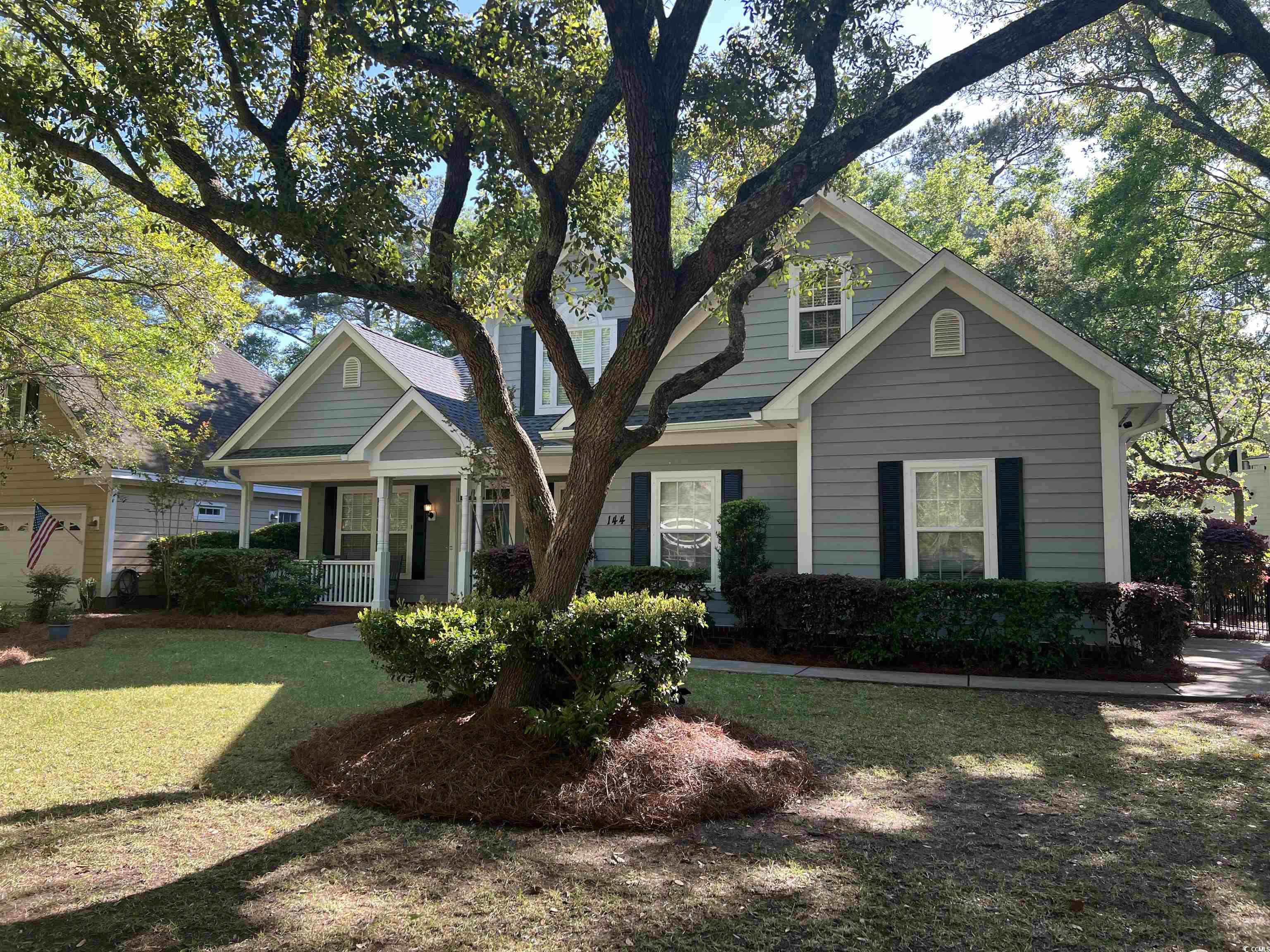 this residence, located within the gated community of pawleys plantation, has all that's needed in today's busy world.  a place to relax, a place to work and a community that offers everything for your playtime.  this includes a newly updated, jack nichlaus designed golf course. you're within minutes of the incredible shopping and restaurants of pawleys, as well as one of the most beautiful beaches around.  the home has a current design and features a huge bonus room that could be used as a fourth bedroom; if needed. for those with small children or pets, you'll enjoy the fenced back yard.  there also an irrigation system that will help maintain the well designed landscaping. the low maintenance hardie-plank siding means you'll have more time for fun. wave at the neighbors while rocking on the wide front porch. a beautiful home in a terrific community.  make plans to see 144 grey fox loop as soon as possible.
