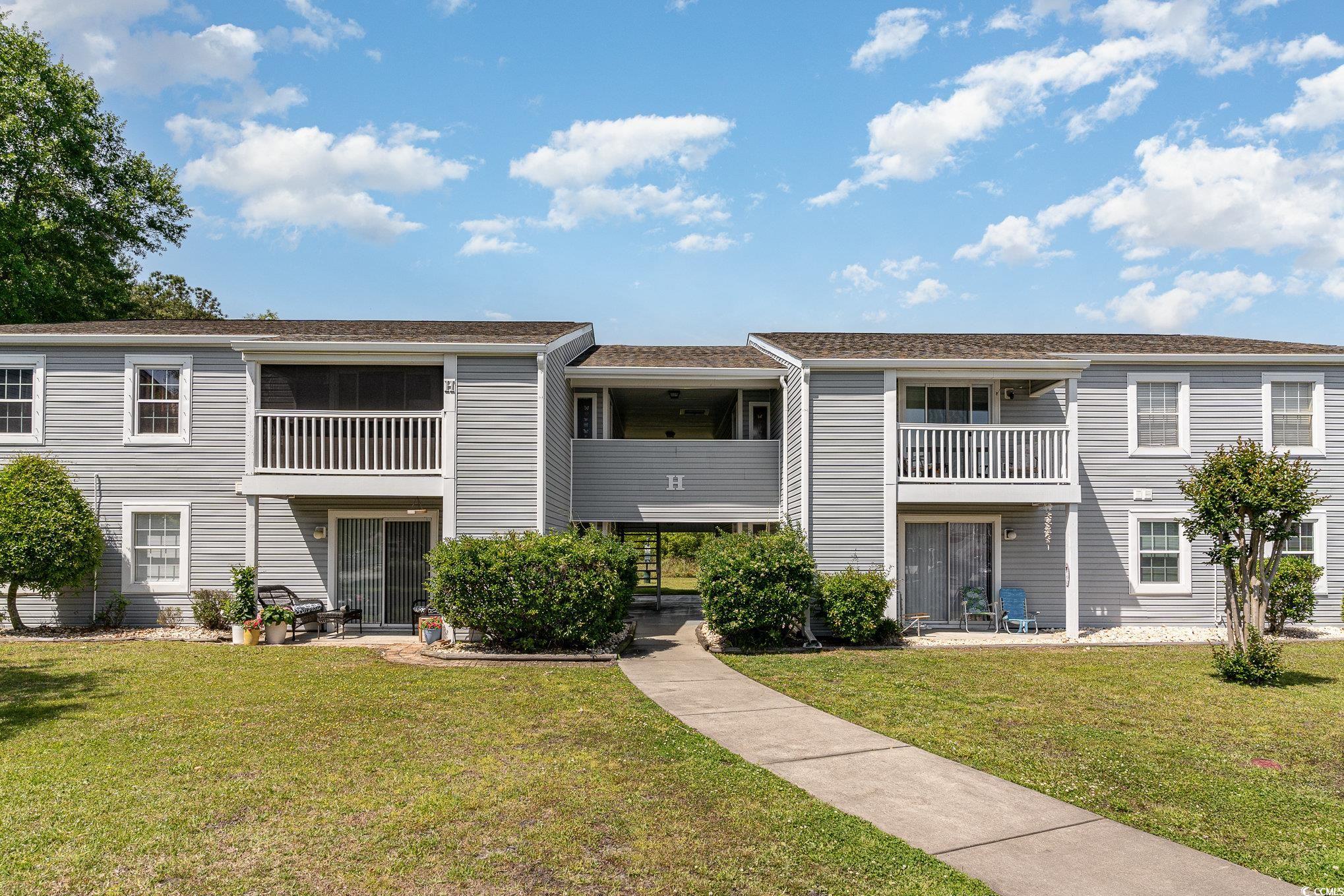 opportunity knocks with this pristine first-floor condo just a mile from surfside beach. fully furnished for immediate move-in or rental, featuring modern appliances including dishwasher, stove, and fridge. laundry room equipped with full-size washer/dryer and extra storage. enjoy community perks like an outdoor pool and convenient access to shopping. just a short drive to area attractions. don't miss out on this value-packed 2-bed unit with reasonable hoa dues. schedule your viewing today! square footage approximate, buyer to verify.