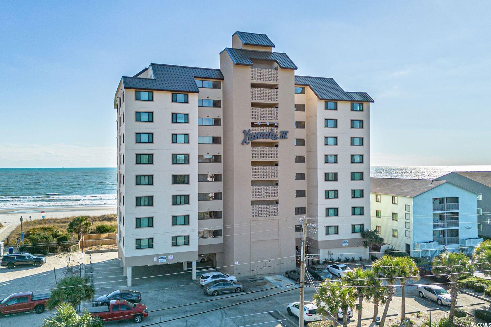 xanadu iii unit 805 is a gorgeous 4 bedroom, 3 bath oceanfront condo located in the ocean drive section of north myrtle beach. this 8th floor corner oceanfront vacation rental has 5 tvs, 3 dvd players, free wi-fi, and a washer/dryer. unit 805 is a beautifully decorated rental that makes you want to stay!!  this north myrtle beach vacation rental has one of the most splendid oceanfront views you can get from an oceanfront condo! this condo has a queen bed in the master bedroom with a private balcony. a queen bed in the 2nd bedroom, a queen bed in the 3rd bedroom, and 2 twins in the 4th bedroom. the master bath has a garden tub and shower stall. the other two bathrooms have a tub and shower combo.  a short drive to hwy 17 will provide all the putt-putt competition needed or a full round of 18 holes at one of the many great golf courses. dining is also no hassle from this north myrtle beach vacation rental as there is a great selection of restaurants right on main street or visit one of the many restaurants on hwy 17. grocery shopping is also only minutes away.  this north myrtle beach condo is just minutes away from shopping, i.e. boutiques on main street, barefoot landing or tanger outlets. xanadu iii 805 is also just a short drive to any of the area tourist attractions at broadway at the beach, water parks and any of the great shows in the area. a great oceanfront pool area or our wide sandy beaches provide the perfect spot for getting that summer glow. bottom line is this, xanadu iii 805 is a great, convenient location and the perfect north myrtle beach vacation rental if you are looking to relax and unwind!  all measurement to be verified by the buyer. this property subject to the south carolina vacation act.  budget has an estimated amount for building insurance. any excess cost will be assessed by the hoa.