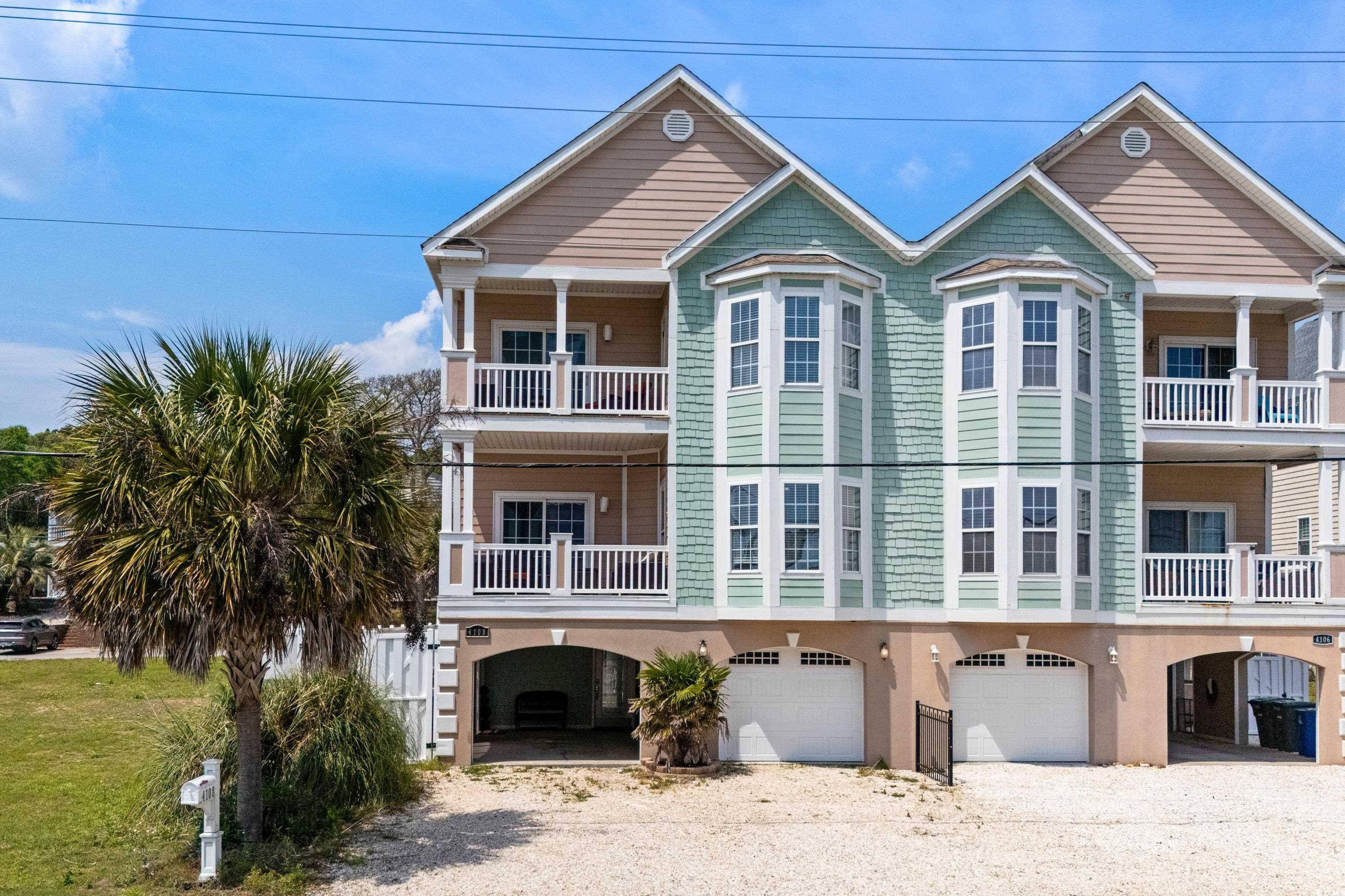 amazing opportunity to own this income producing or second vacation semi detached home with no hoa in the heart of north myrtle beach! this 5 bedroom 4 1/2 bathroom features a private garage and private pool with a beautiful & private backyard! approximately +/- 4000 heated square feet of luxury space for this vacation spot walking distance to the beach! kitchen features granite countertops with lots of cabinet space with this open concept floor plan for entertaining and stainless steel appliances. multiple balconies to relax and watch the sunset on, enjoy your coffee and hang out with family and friends. come see this property, which is a golf cart ride to everything: barefoot landing, restaurants, bars, golfing, entertainment, house of blues, the beach, ice cream, shoppes and more! your luxurious second home, residence or vacation rental awaits!