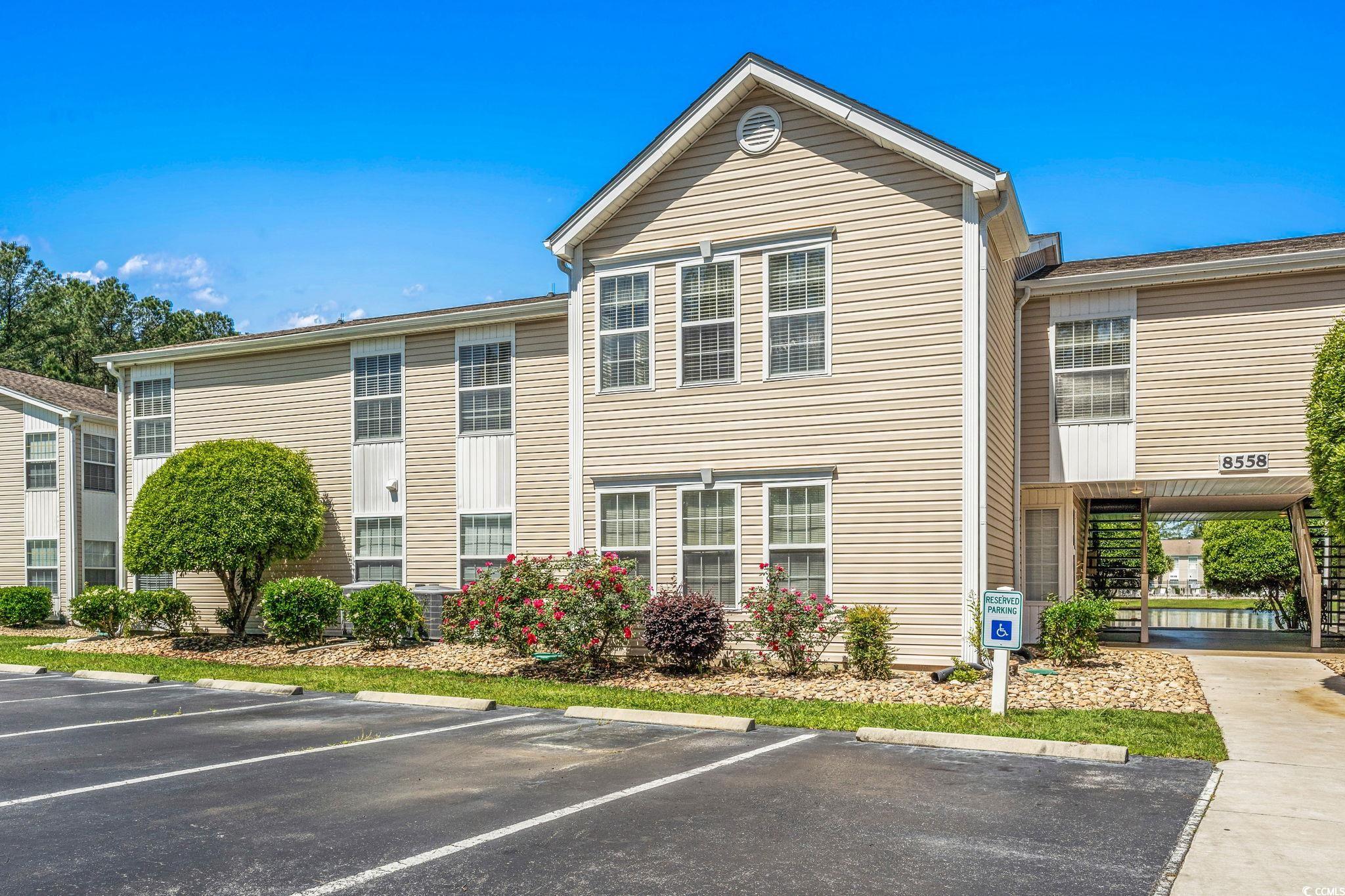 ***open house sun april 28th 12-2 pm*** welcome to your coastal oasis in the heart of surfside beach! this charming single-level condo boasts 3 bedrooms and 2 bathrooms across 1300 square feet of thoughtfully designed space.  as you step inside, you're greeted by an inviting atmosphere highlighted by a flood of natural light pouring in through numerous windows, especially in the sunroom, perfect for soaking up the warm sunshine and enjoying relaxing moments with a good book or a cup of coffee.  the heart of this home is its updated kitchen, featuring elegant granite countertops and soft-close cabinets, providing both style and functionality for your culinary adventures. the ceramic tile flooring adds a touch of coastal elegance, while plush new carpeting in two bedrooms ensures comfort underfoot.  the primary bathroom offers a touch of luxury with a large vanity boasting a double sink, providing ample space for your morning routines. step into the ceramic tile shower and unwind after a day of fun in the sun.  this condo also offers access to a community pool, ideal for cooling off on those hot summer days or simply lounging poolside with friends and family.  with its prime location in surfside beach and a host of desirable features, this condo presents an incredible opportunity for coastal living at its finest. don't miss out on making this your new home sweet home!