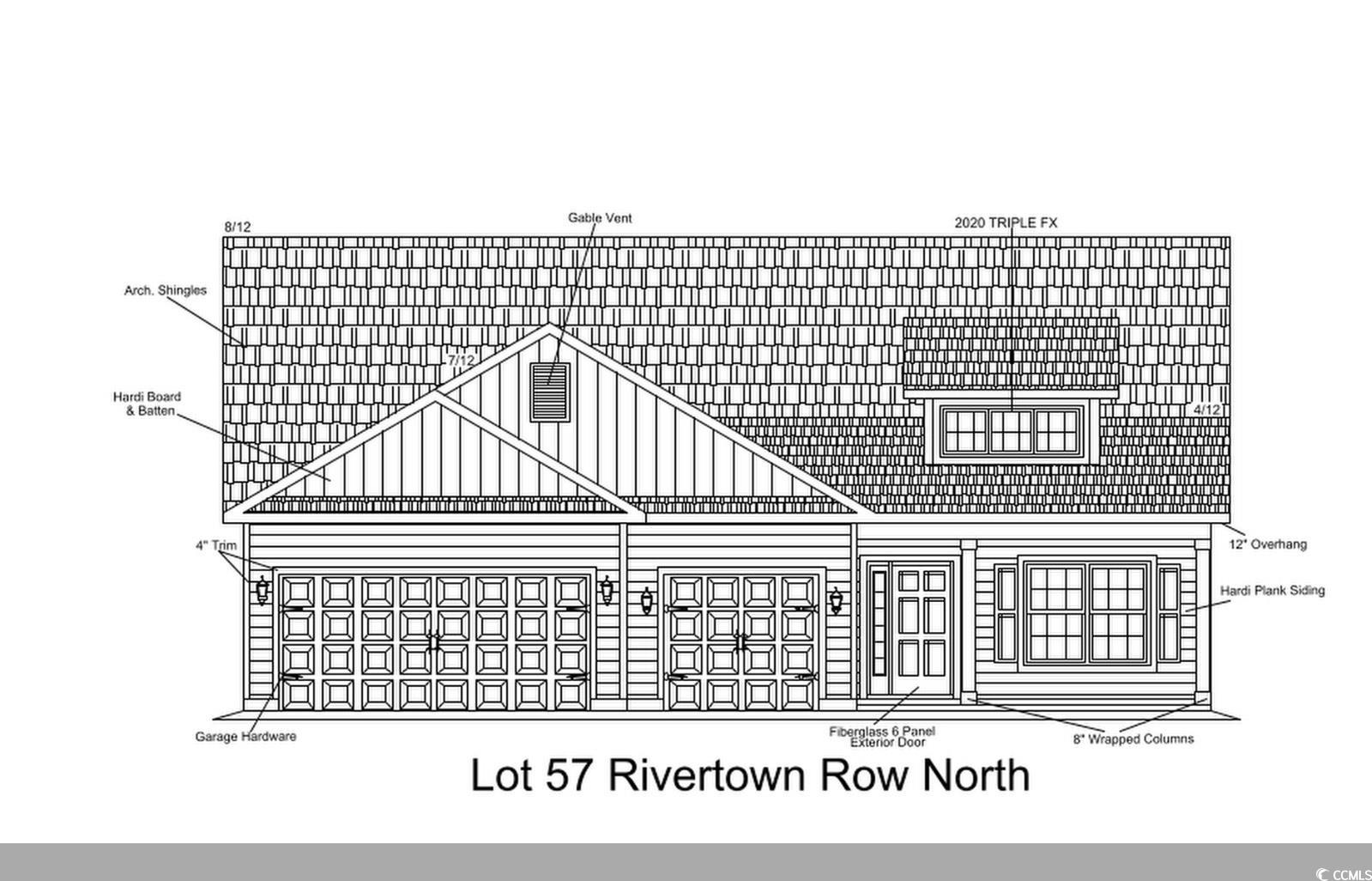 welcome to rivertown row north, the most anticipated new development in the heart of conway. all new homes in this neighborhood will be constructed with hardie plank exterior siding. enjoy the comfort of natural gas heat, cooking & tankless hot water in this 1876 sq ft buxton model with 3 car garage, that sits on a lakefront lot. this 3 bedroom, 3 bath split floor plan has a large rear master suite with access to the laundry room from the master closet, vaulted great room ceilings, granite kitchen counter tops, and a kitchen bar w/ seating. the waterproof laminate plank flooring extends throughout the kitchen baths  and living areas. the third bedroom is an upstairs suite with its own full bath. there is also a 3 car painted and trimmed garage w/ drop down attic access, laundry room pantry,  covered front porch, and a covered rear porch with an additional concrete patio that doubles your outdoor entertainment space. all homes in rivertown row north feature wider than average lots, open floor plans, 9' ceilings, painted garage interiors, gutters, fully cased windows, gaf high performance architectural shingles, 12" roof overhangs, aristokraft stone gray painted birch shaker cabinets, rinnai tankless water heater, frigidaire stainless appliances, and many other upgraded architectural details. the neighborhood features sidewalks, street lighting and a community pool with pavilion. building lifestyles for over 35 years, we remain the premier homebuilder of new residential communities and custom homes in the grand strand and surrounding areas. we are three-time winners of the best home builder award from wmbf news best of the grand strand. in 2023, we were also voted best residential real estate developer in the myrtle beach herald reader’s choice awards. we began and remain in the grand strand, and we want you to experience the local pride we build today and every day in horry and georgetown counties. all pics are not from actual home. pics are from a similar floor plan. actual colors, feature and upgrades will be different.
