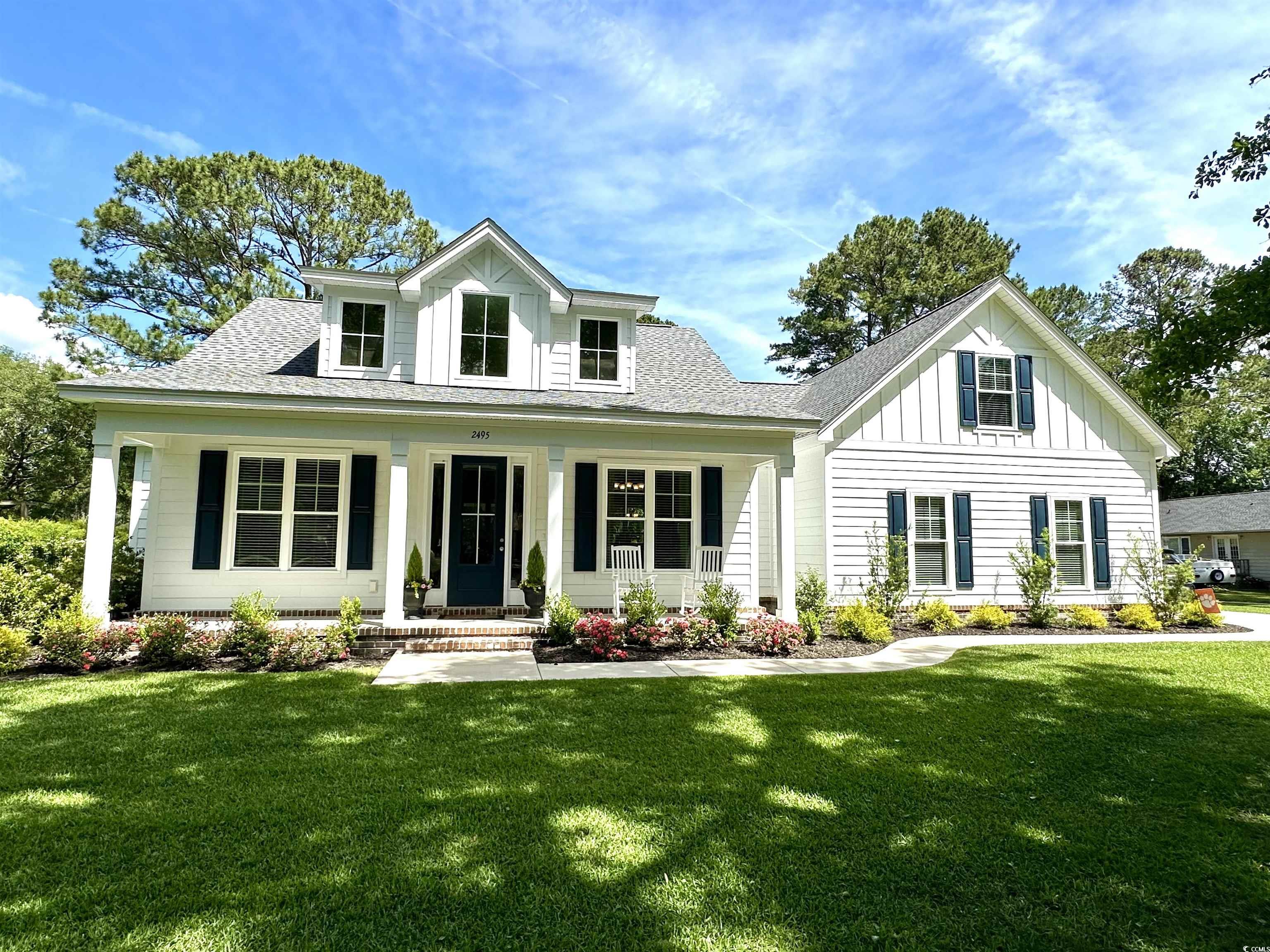 if you’re looking for a light, bright, open, move-in ready home, 2495 wedgefield road is the place for you!  this four-bedroom three bath less than two-year-old home sits on a beautiful lot overlooking the 15th green of the wedgefield country club golf course.  an abundance of natural light and vaulted ceilings welcome you into the open living space of this thoughtfully designed home.  a formal dining area, beautifully equipped kitchen, breakfast nook, and living room with gas fireplace provide the perfect setting for relaxation or entertaining family and friends.  the split floor plan allows privacy and convenience for both homeowner and guest. upstairs you’ll find a large oasis perfect for a potential guest room, office space, or game room with a full bath and closet. the lush well-maintained yard has an irrigation system, fenced in backyard for your children or fur babies, and a screened in porch and patio perfect for morning coffee, evening cocktails, or outdoor gatherings.  a large two car garage, storage room, and nook for a lawn mower or golf cart deliver ample enclosed storage to accommodate all of your belongings. wedgefield residents enjoy access to a community dock and boat ramp on the beautiful black river leading to surrounding rivers and the intracoastal waterway.  golf memberships are available at the championship wedgefield country club golf course. our beautiful historic downtown georgetown, less than ten minutes away, offers a variety of dining, shopping, and entertainment options. grand strand beaches, including pawleys island, are just minutes away with charleston being about an hour’s drive.  don’t miss this opportunity to move right in and enjoy all that the lowcountry of south carolina’s coast has to offer!