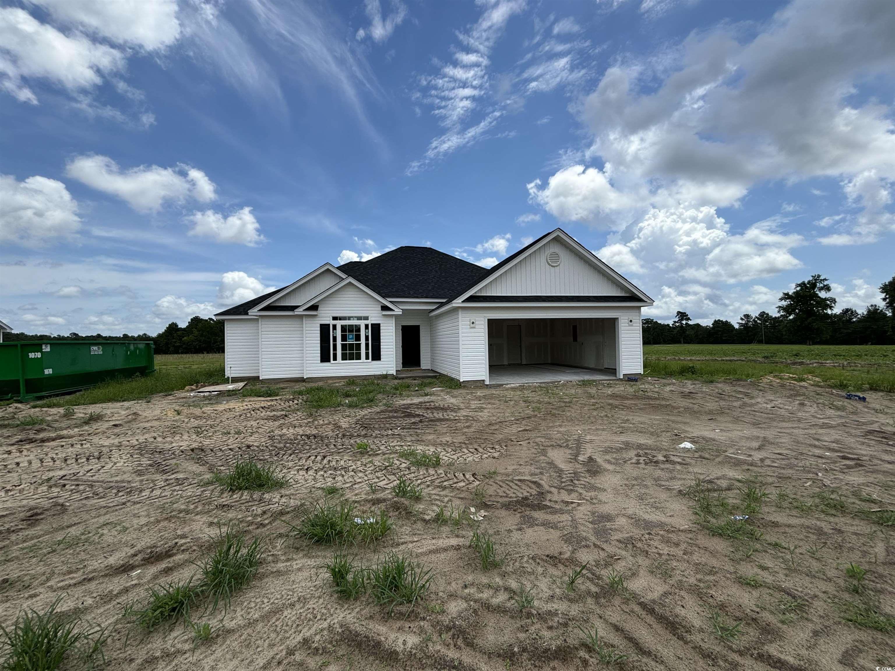 This new construction home features 3 bed and 2 bath with all LVP flooring and granite countertops throughout. The home boasts lovely10-foot ceilings in many rooms of the home. Stainless steel appliances furnish this beautiful kitchen with soft close cabinets, tile backsplash, and pantry. Laundry room also features a large storage closet. The master has 10-foot ceilings and separate his and hers closets in the spacious master bathroom. The master bath also features a double vanity, soft close cabinets, linen closet and shower. This split bedroom plan has 2 guest bedrooms each with walk-in closets, a guest bath offering soft close cabinets, and tub/shower combo. Outside enjoy your large covered screened back porch and large patio area in this lovely county setting on .98 Acres with NO HOA! Call today and ask how you can make this your future homesite. ** Pictures are from a previous built home, same floor plan**