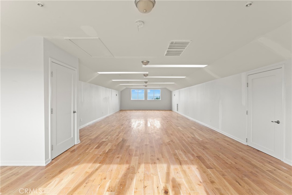 Large room with skylights and distant views