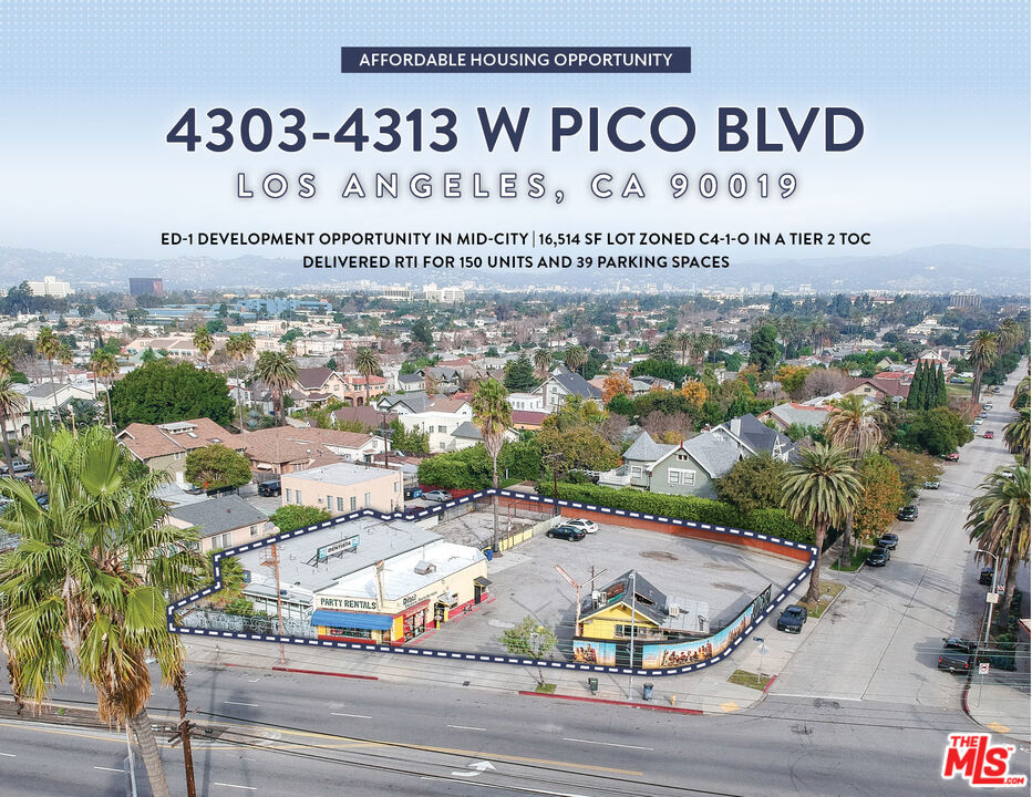 4303 W Pico Boulevard, Los Angeles, Los Angeles, California, 90019, ,Land,For Sale,4303 W Pico Boulevard,24350913