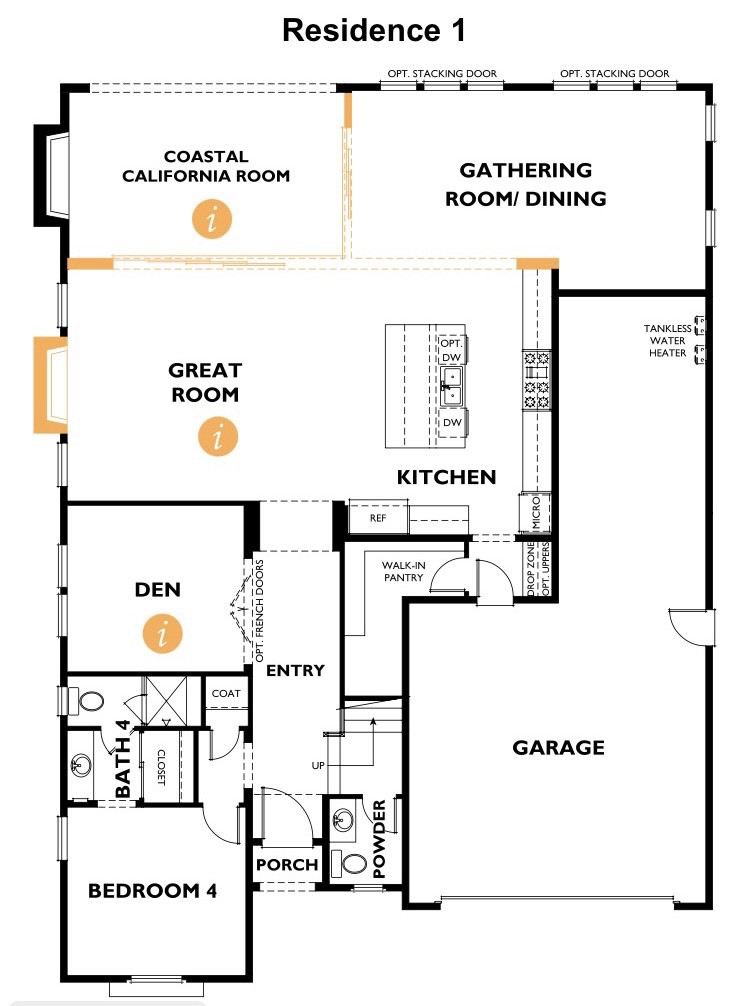 Downstairs floorplan
