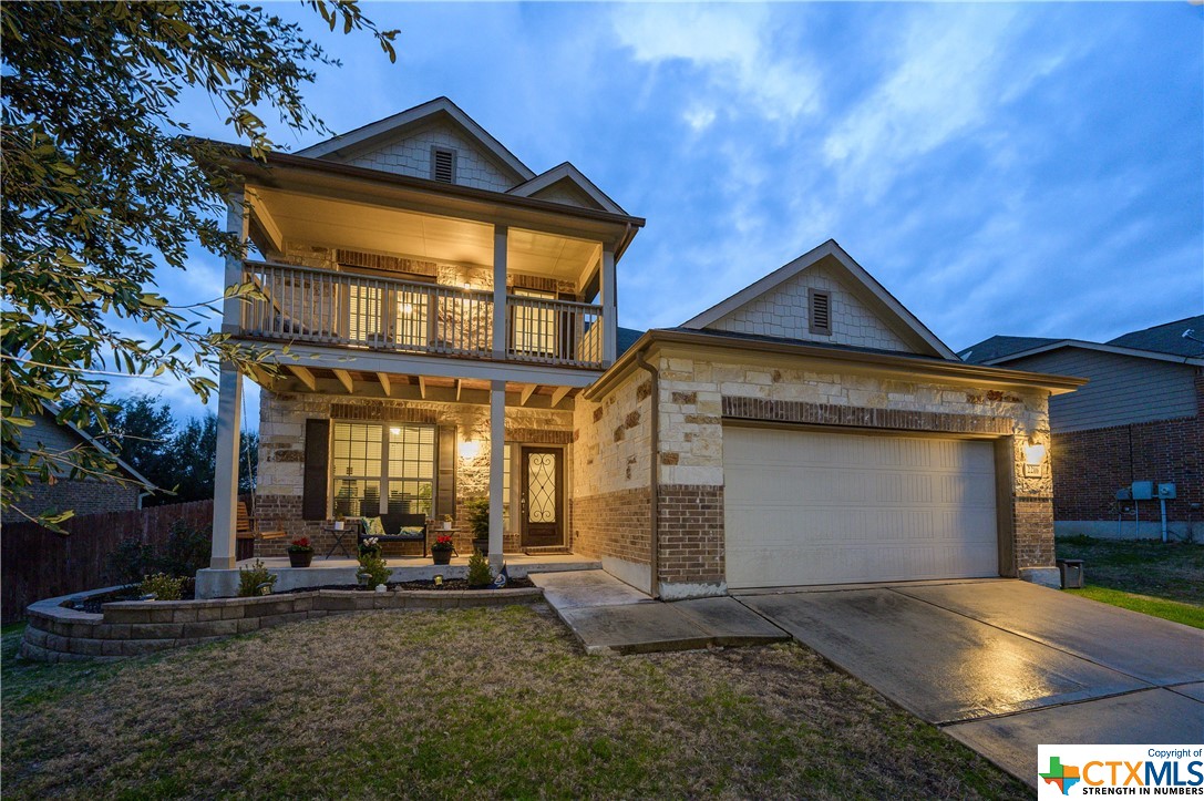 ASSUMABLE 2.375% LOAN! Welcome to a meticulously well-maintained home where space and pride of ownership abound. Located in desirable and continuously sought after Voss Farms neighborhood, near Voss Farms Elementary and convenient to I-35, FM 1044 & I-10 plus all the dining, shopping and entertainment its side of town has to offer! First floor boasts updates and upgrades such as wood-laminate flooring, designer colors, half bath and laundry room. Stainless steel and granite counters in the kitchen plus primary bedroom and en suite bath - there’s even a flex room off the foyer that can work perfectly as a formal dining area or home office! Out into the level and landscaped backyard, there’s a covered porch and extended patio all within a privacy fenced backyard. Continuing on upstairs where 3 bedrooms and 2 bathrooms share the landing with a second living area complete with covered deck, giving this floor its very own outside access for seating or even a porch swing! Come say hello to a home the owners are sad to say “good-bye” to!