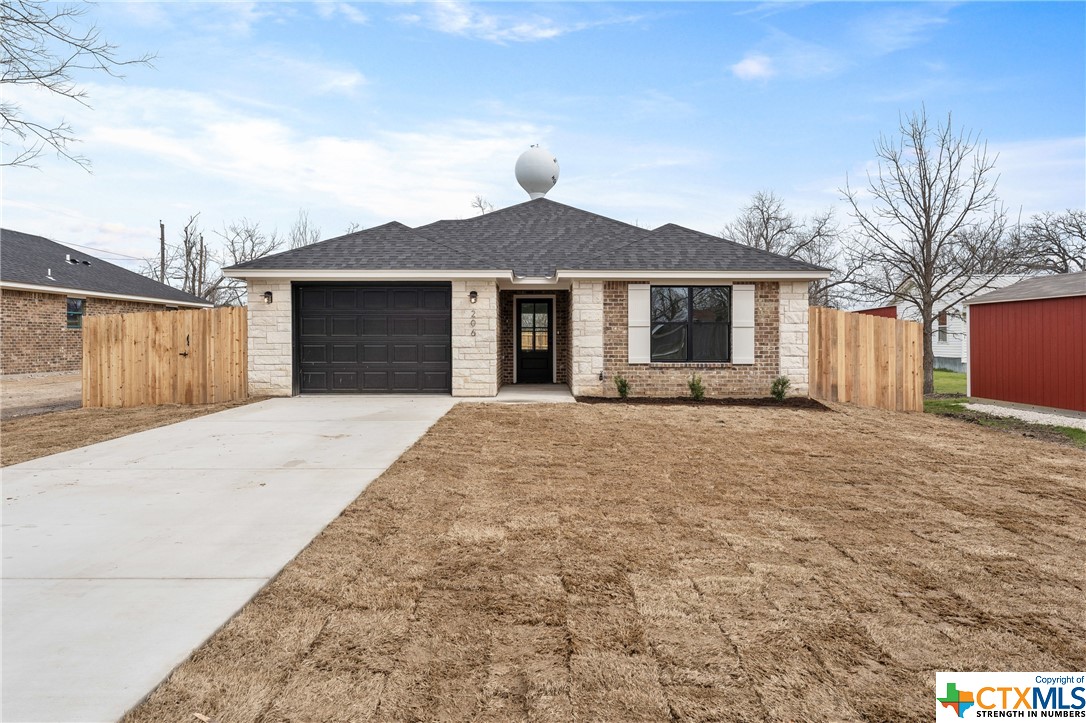 Welcome to 206 El Paso Street, a brand new home nestled in the highly sought after Holland ISD. This 3 bedroom and 2 bath house boast an open floor plan, custom concrete floors throughout, stainless steel appliances, and an abundant amount of closet and storage space. The beautifully crafted house is ready to be moved in to today!