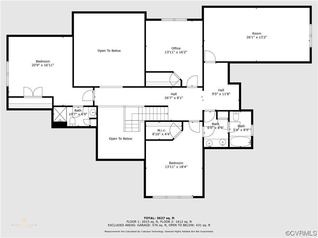 The 2nd Floor, measurements are estimated, are not guaranteed, but gives a general idea.  The room noted as an  "office", is a bedroom.  The room noted as "Room", is a Bonus Room, perfect as a media room, play room, pool table room or as a bedroom, there is eave storage, but no closet in this room