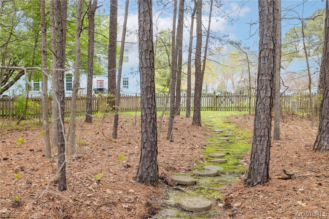 Private, Wooded Back Yard
