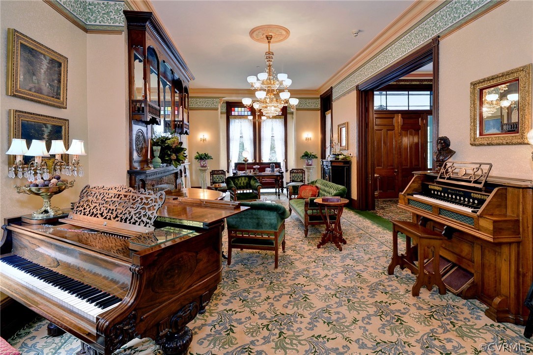 Grand Piano circa 19th century in Living Room