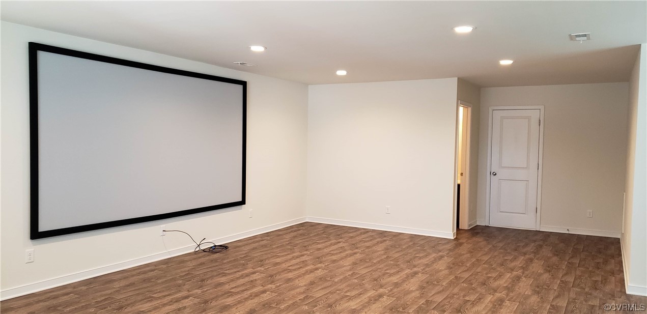 Theatre Room located on  3rd floor with full bath
