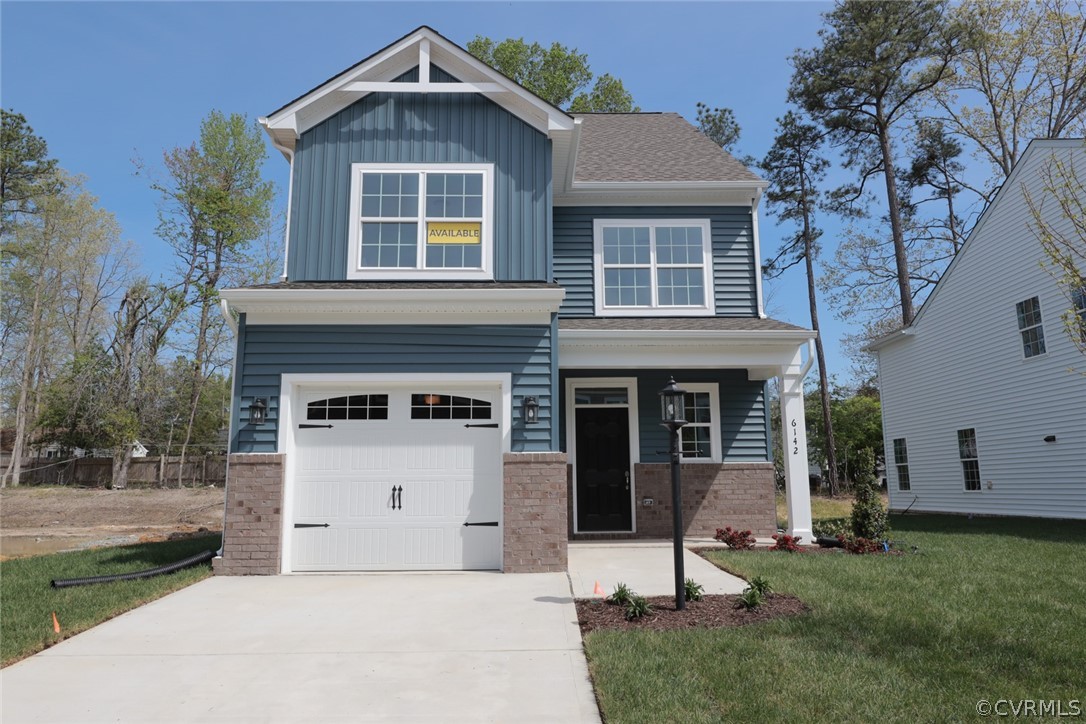 The Patterson is a two-story home with 3 bedrooms and 2.5 baths.