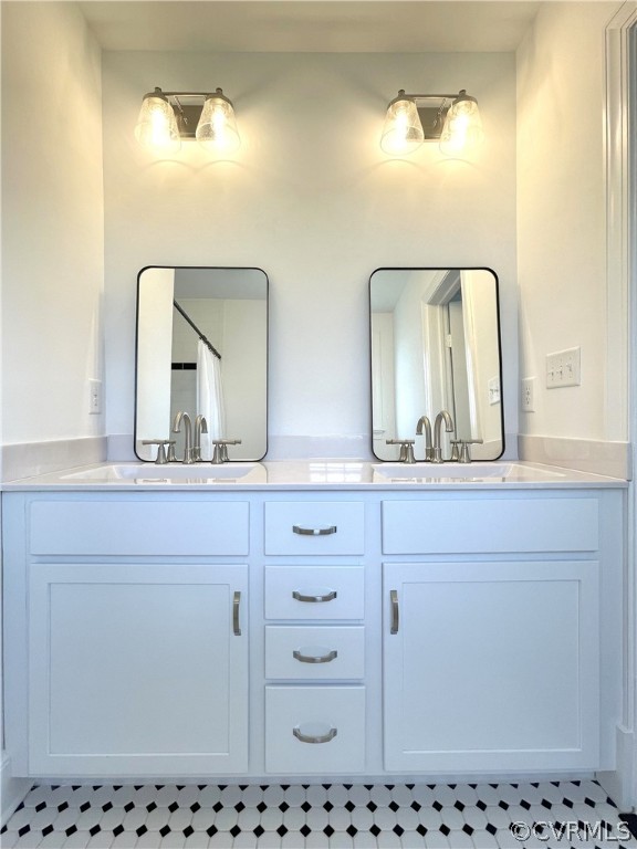 New double bowl vanity with soft close drawers and doors