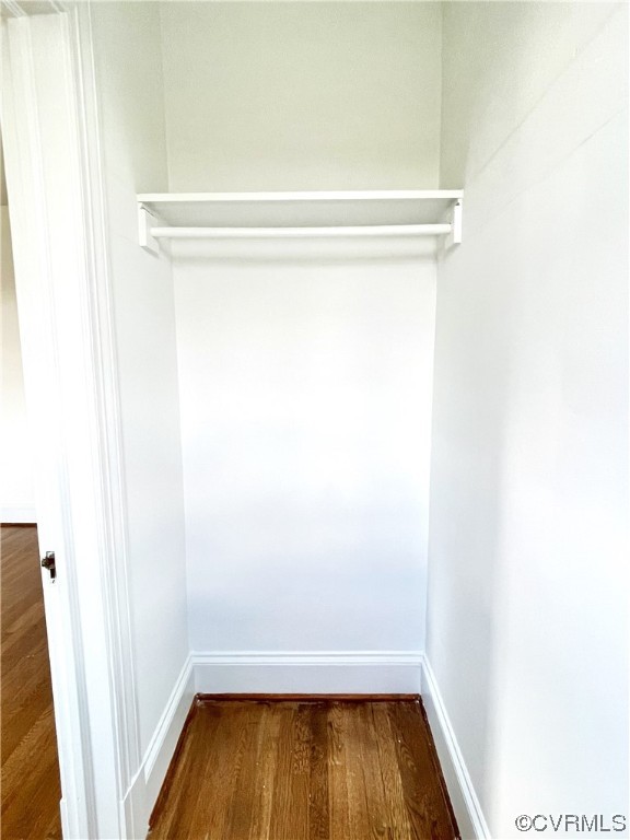Closet with window in BR 2 - room for small storage drawers!