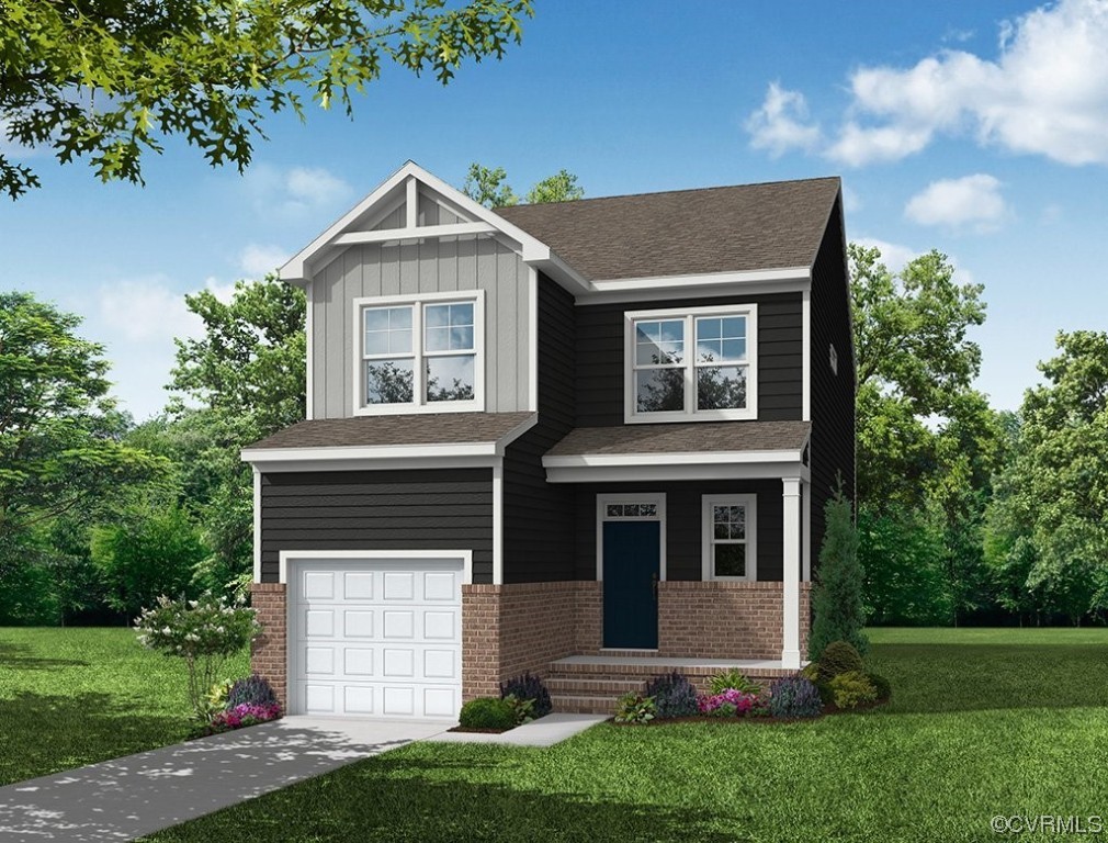 The Whitlock features 3 bedrooms, 2.5 baths and a garage.