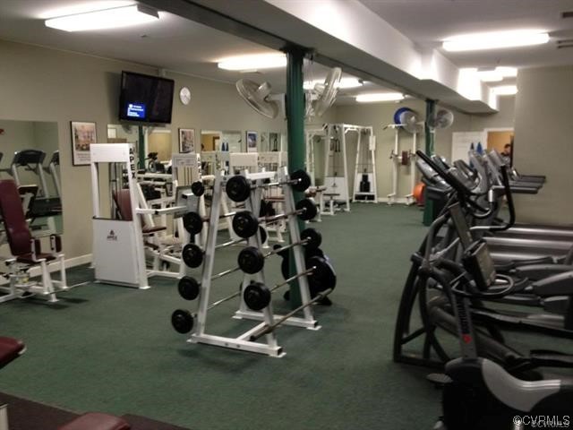 24 hour access Fitness center