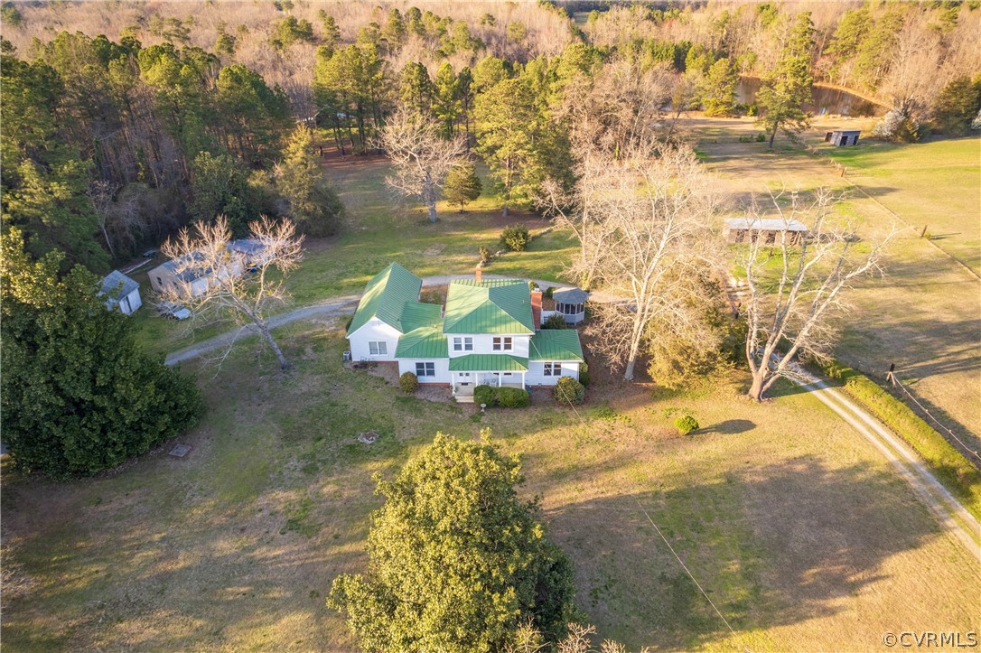 Aerial view of front of property