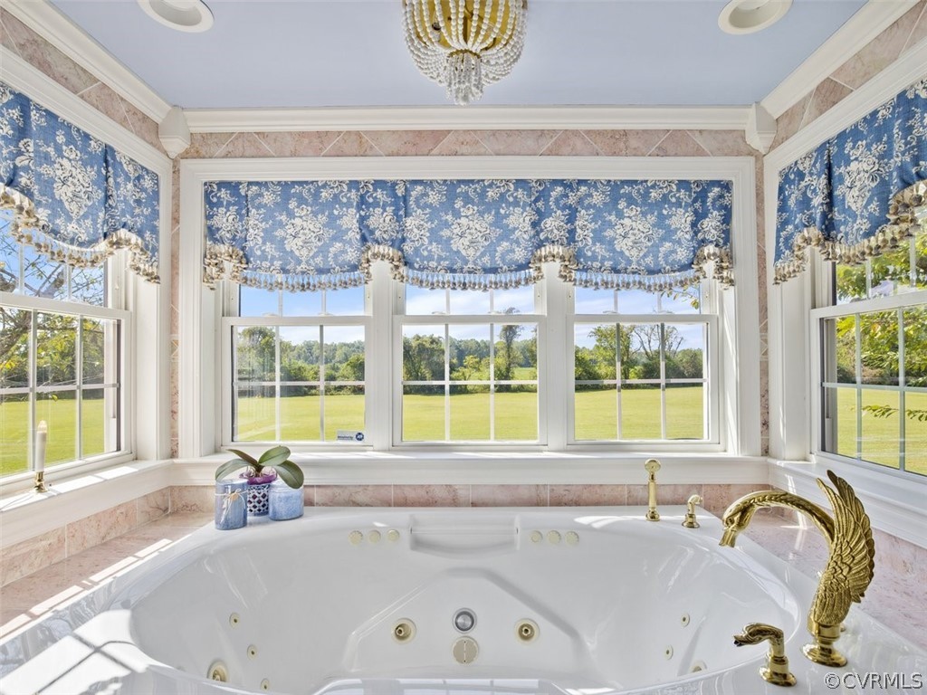 Additional View Of Luxurious Bath And Lovely View Of Grounds.
