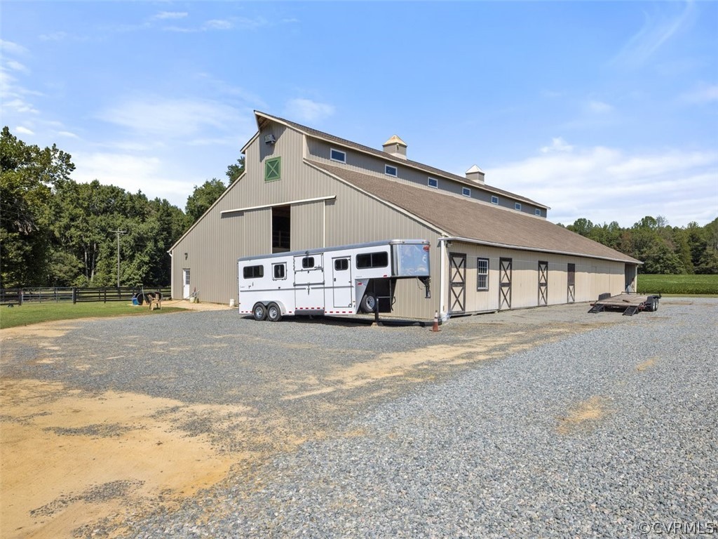 Note Two Story Barn With Heated/Cooled Shop And 1/2 Bath.